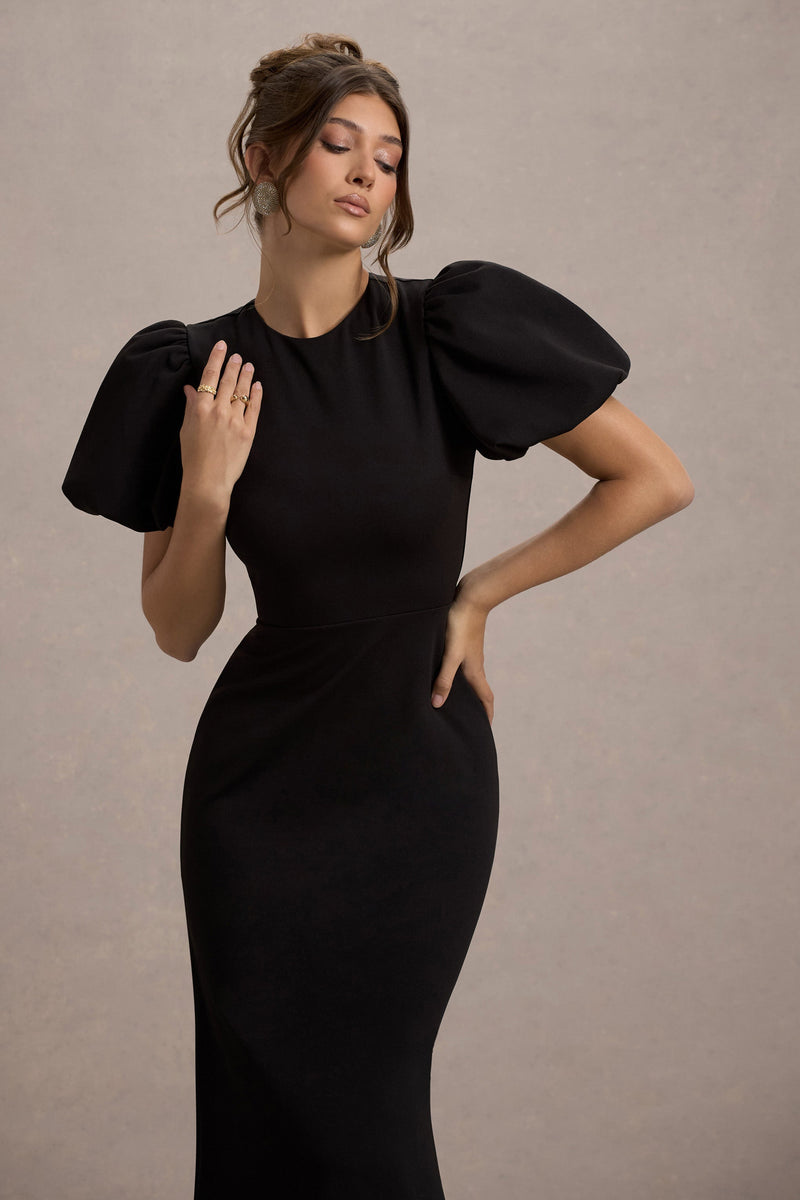 Love Letters | Powder Blue Puff-Sleeve Maxi Dress