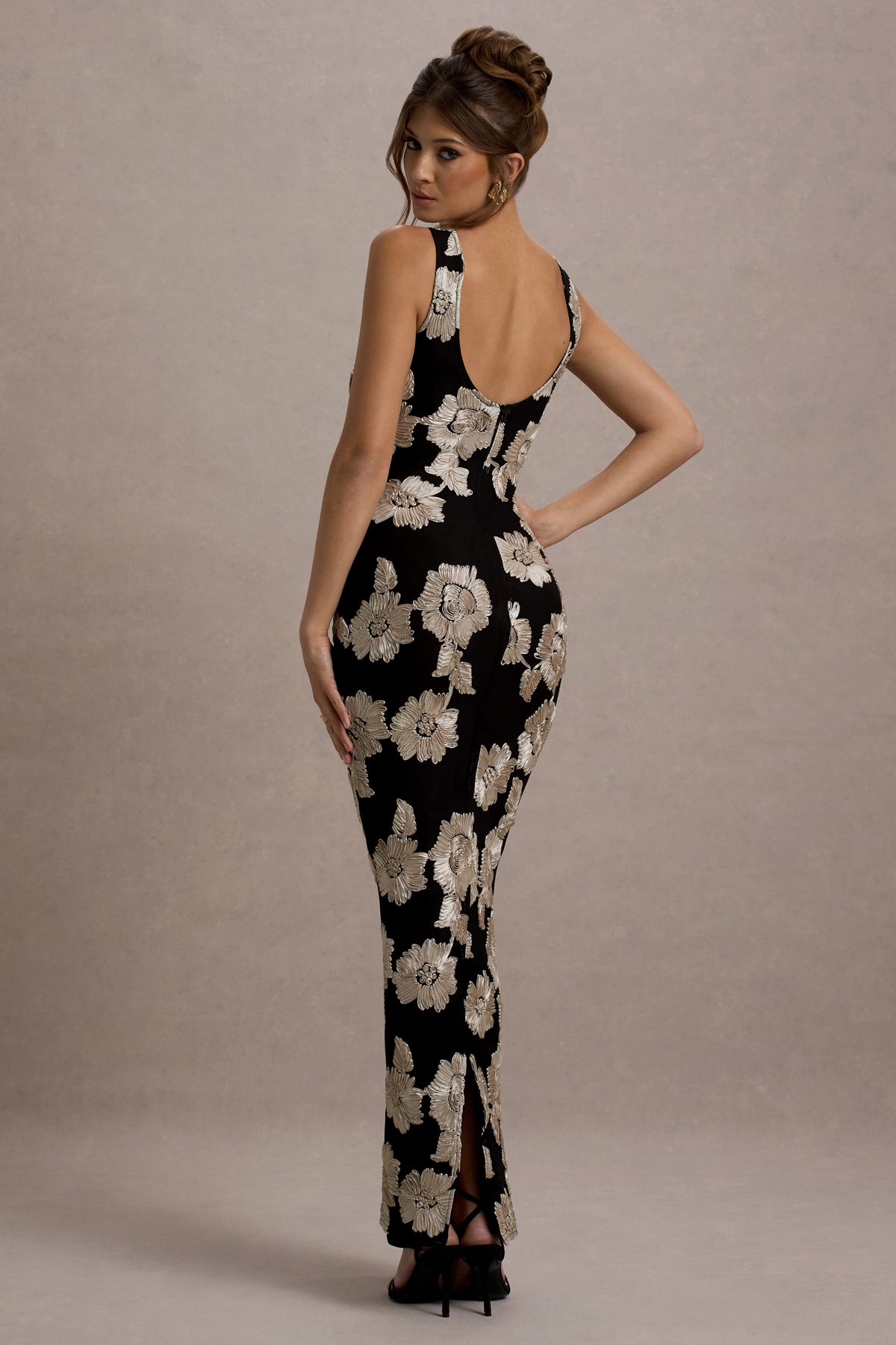 Zoella | Ecru Floral Print Sleeveless Maxi Dress