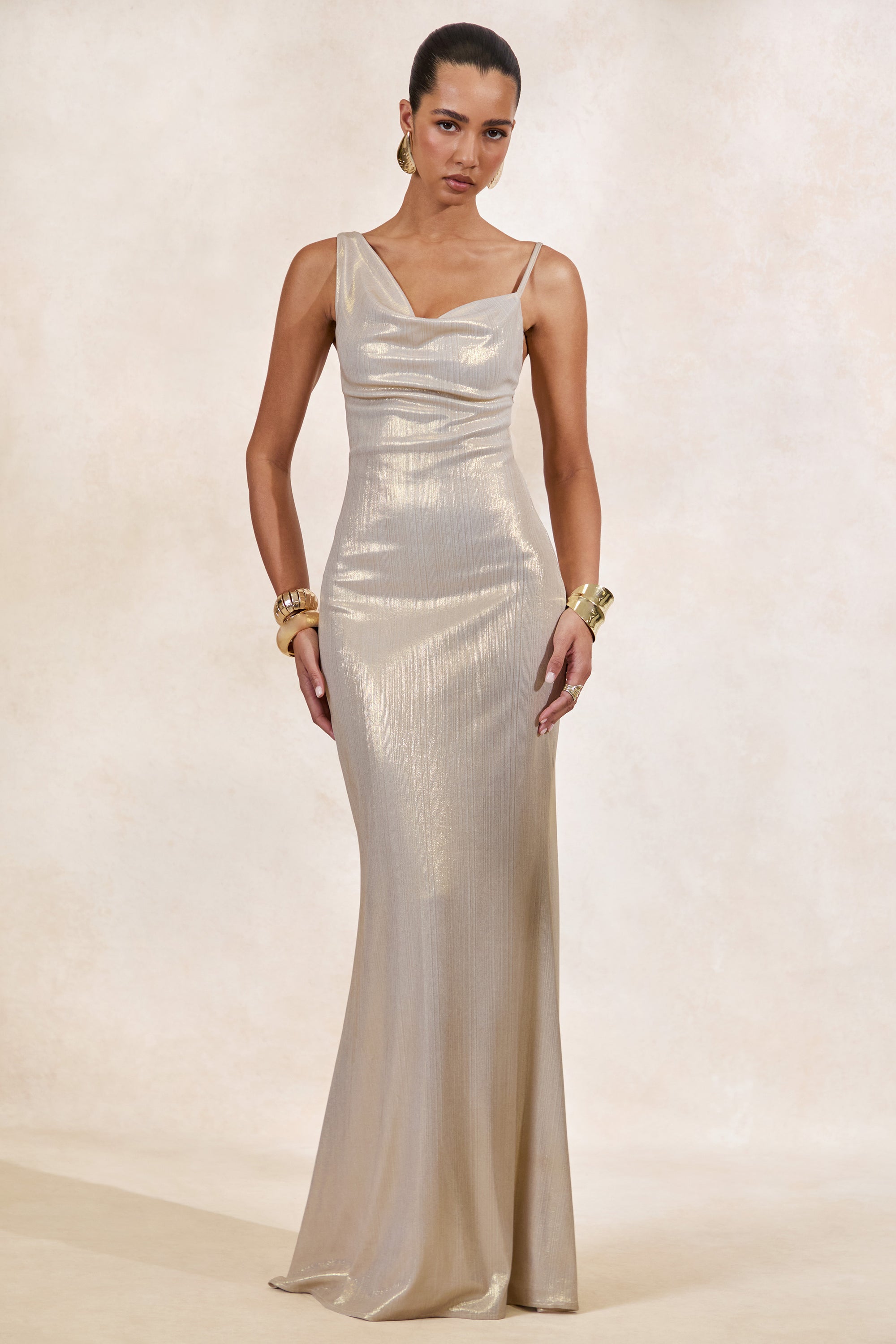 CL124620060 - Galaxy Shimmer _ Champagne Bias Cut Cowl Front Maxi Dress1.jpg