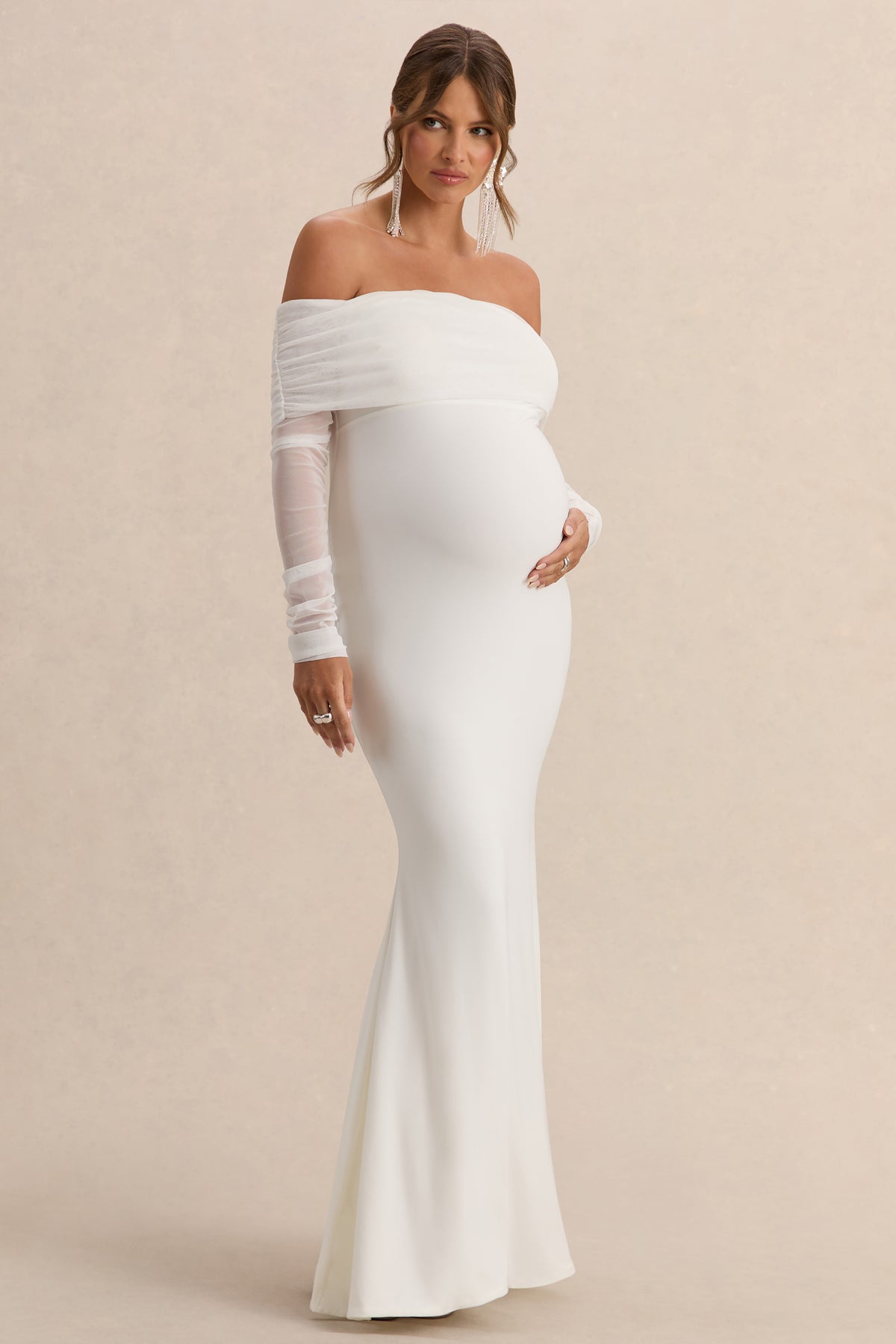 ECM_HR_CL126177005---Pretty-Perfect-White-Maternity-Ruched-Mesh-Bardot-Maxi-Dress--2.jpg