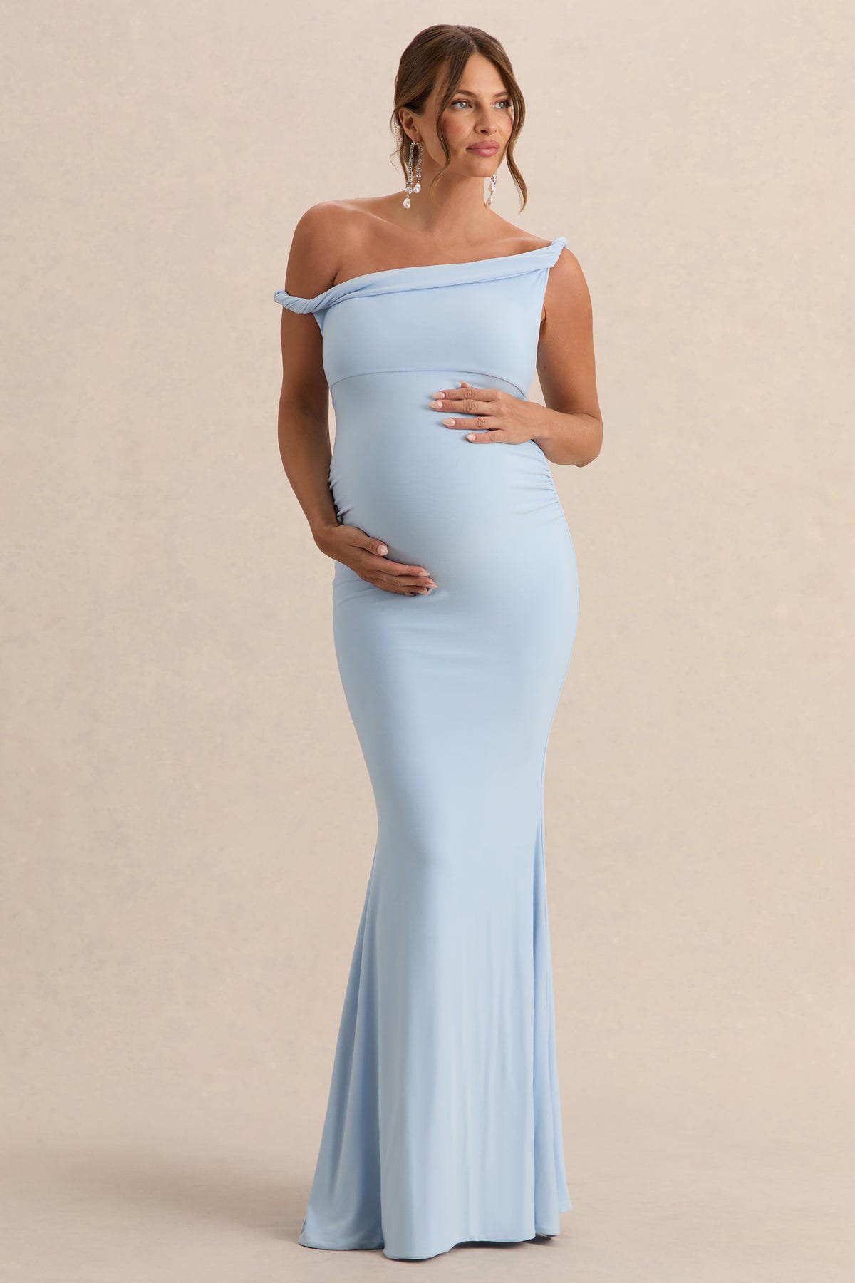 lita twisted asymmetric maxi dress Lita