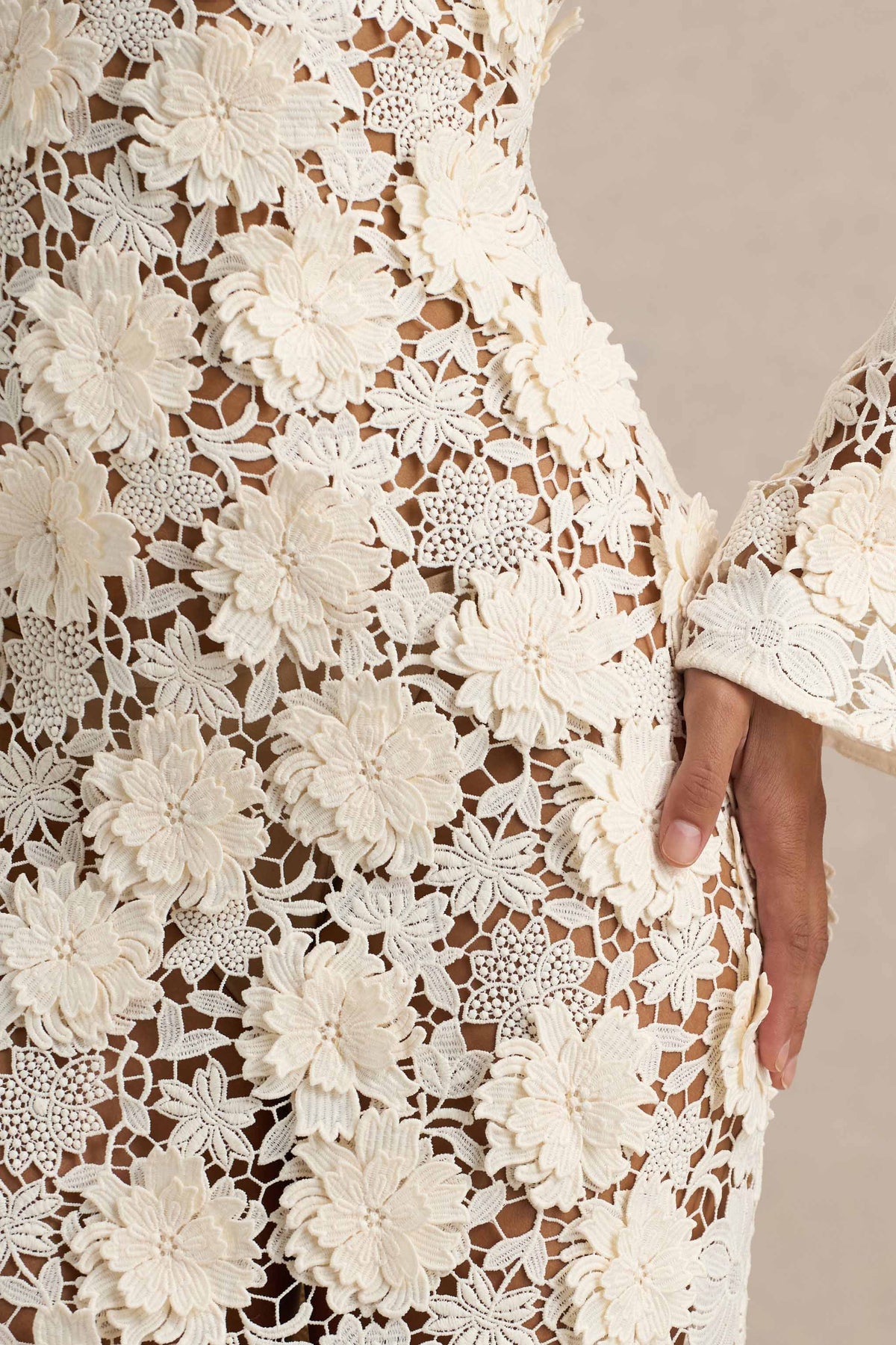 【 ぴ 】Leaver Lace Long Sleev マメ Zephyra Lace Long Sleeve Top - White – Peppermayo