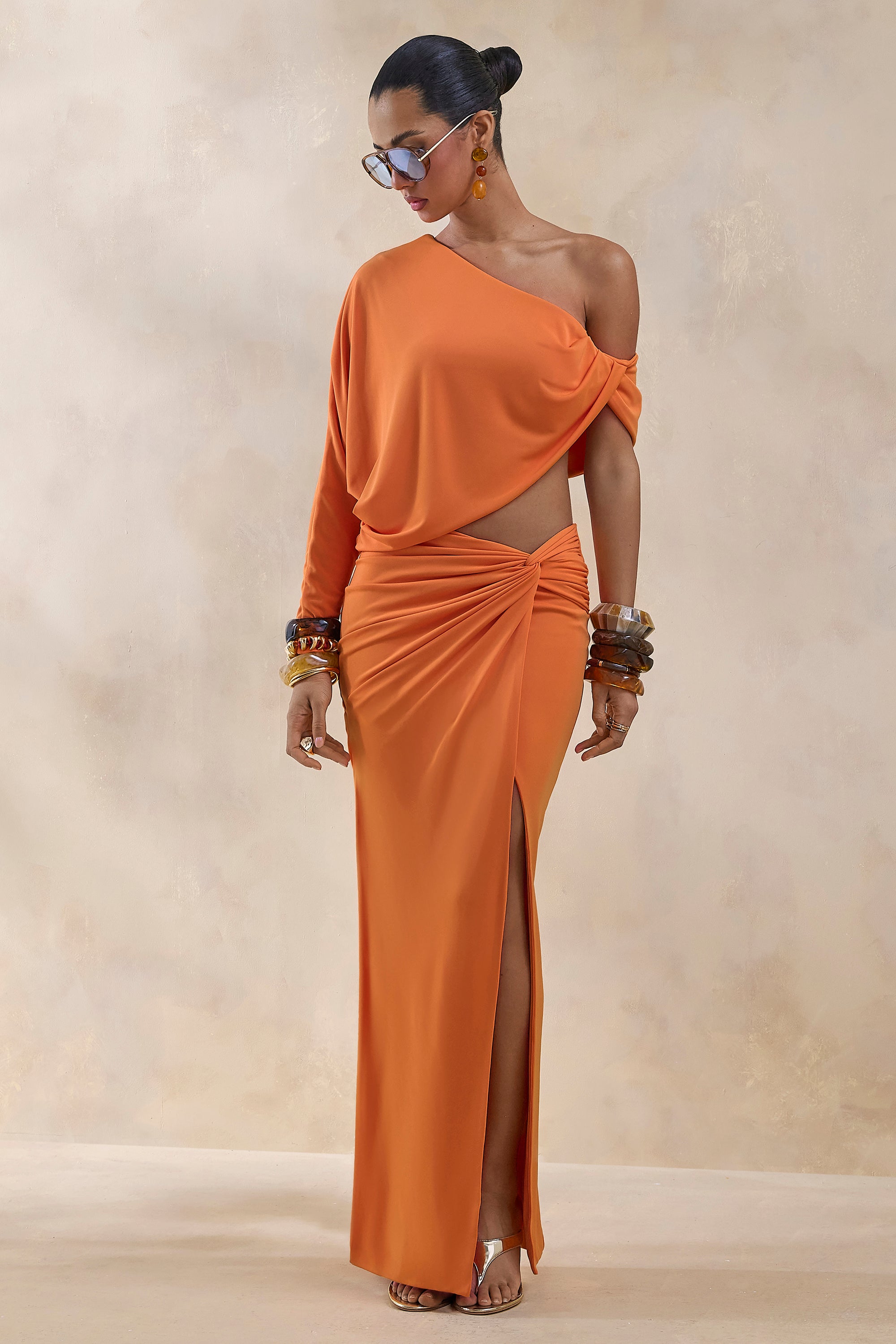 ECM_HR_CL136278016 - Marlena _ Orange Twisted Split Maxi Skirt  0.jpg