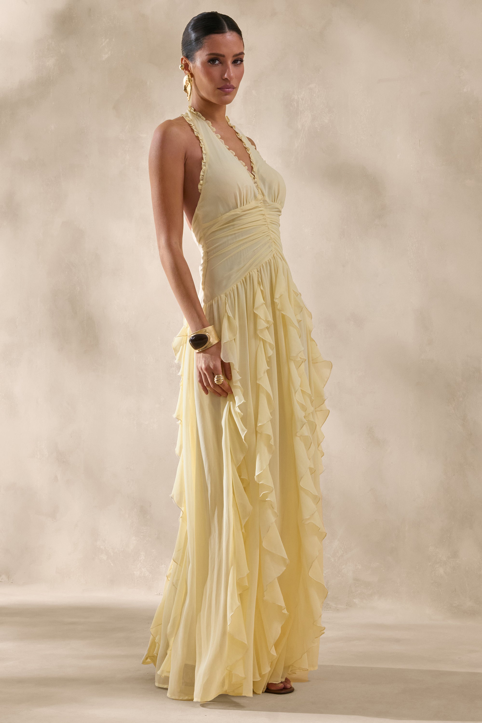ECM_HR_CL136449121 - Bea _ Lemon Plunge-Neck Ruffled Maxi Dress 2.jpg