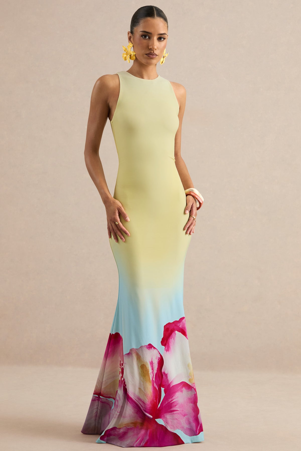 ECM_HR_CL136566283 - Marlo | Yellow Ombre Lily Print Maxi Dress 0.jpg