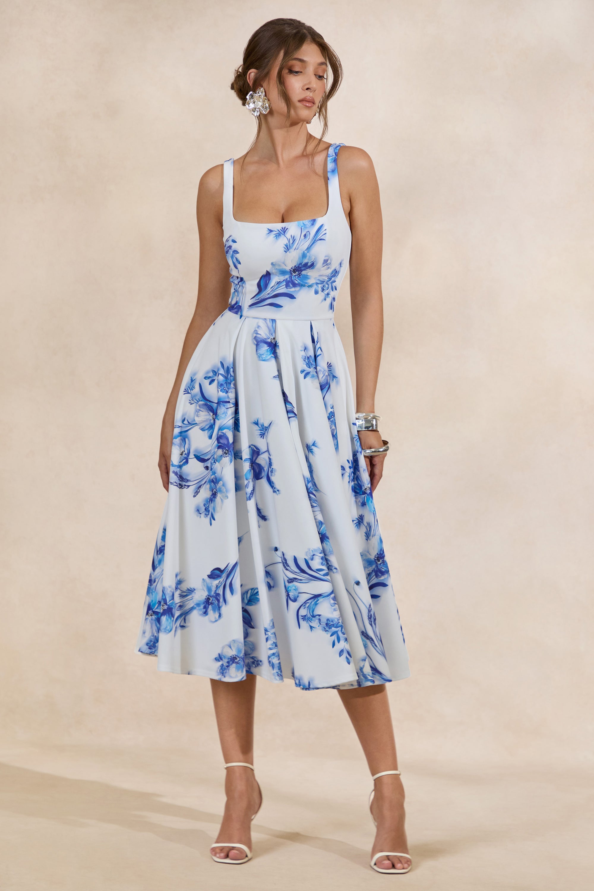 CL136597153 - Lissa _ Blue Floral Print Square-Neck Midi Dress1 2.jpg