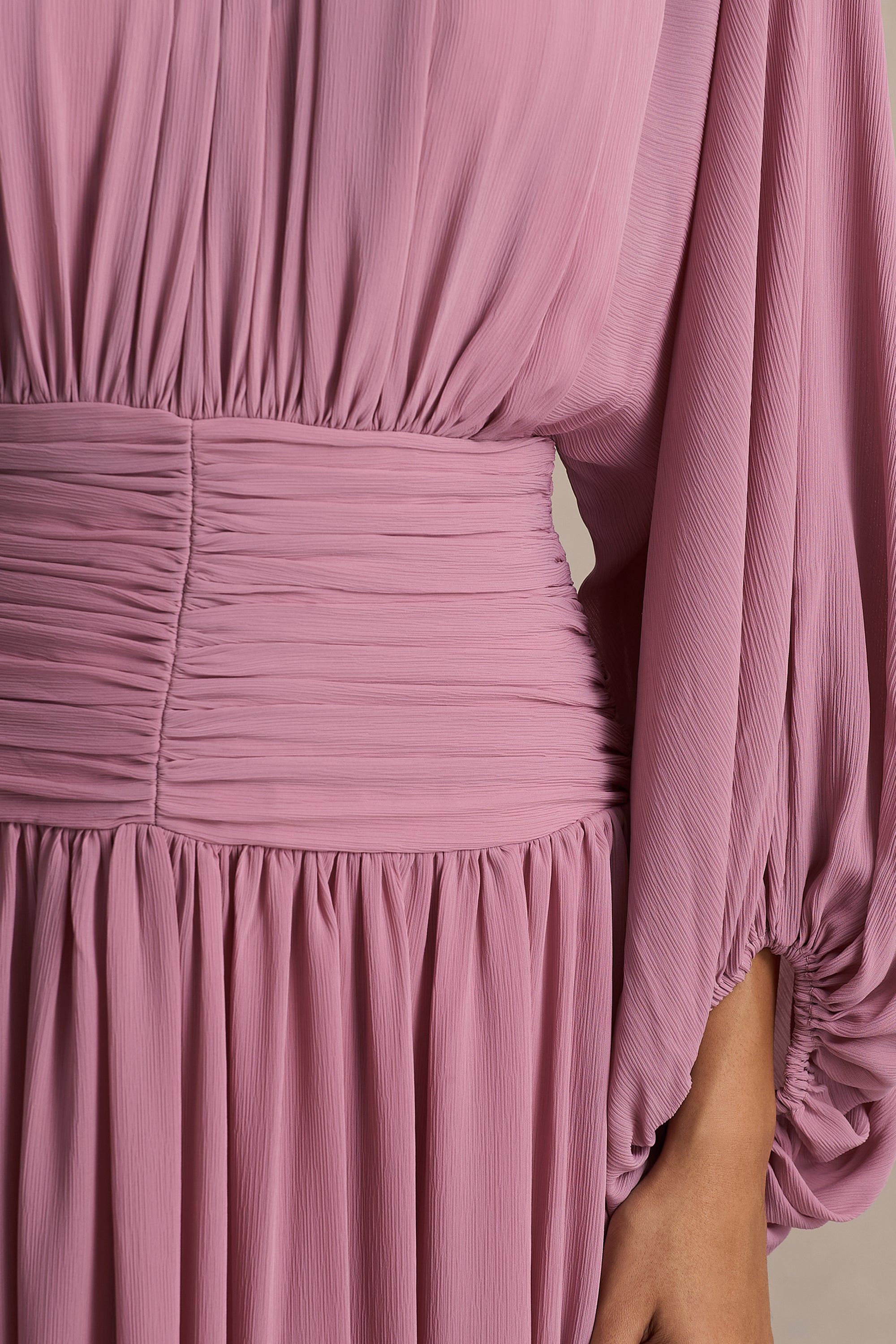 HR_CL136774462 - Annabel Dusty Pink High-Neck Midi Dress With Drop-Waist And Pleated Detailing 05.jpg