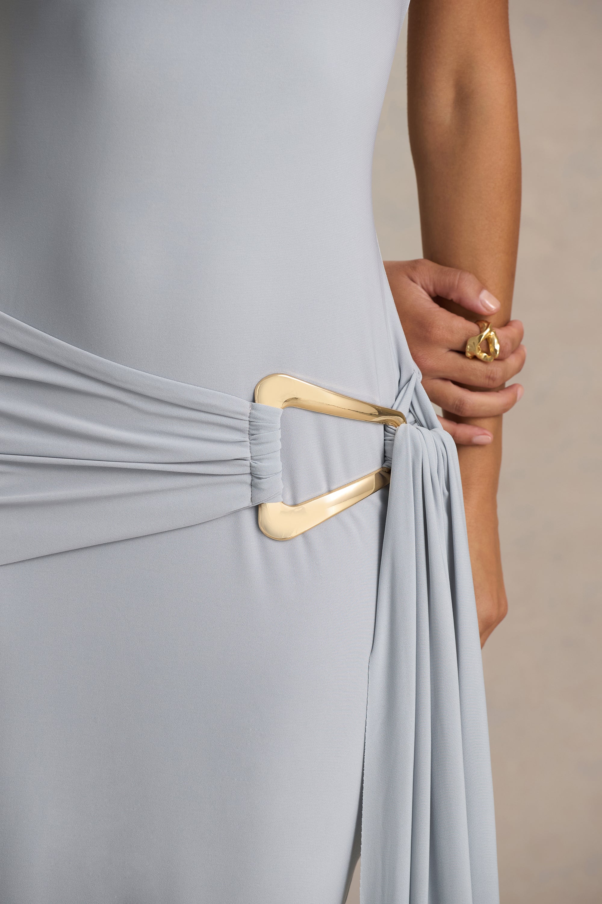 HR_CL136817460 - Bonnie Grey Asymmetric-Neck Maxi Dress With Ruched-Detailing03.jpg