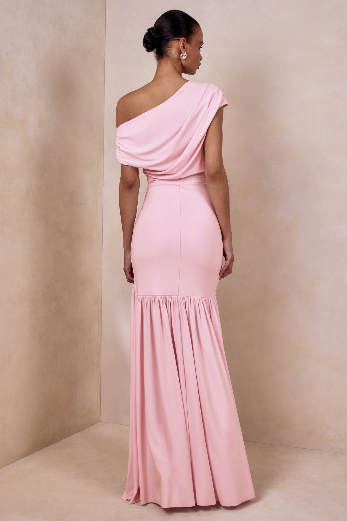 ECM_HR_CL136828084 - Kady | Pink Asymmetric-Neck Maxi Dress With Ruched Detailing 06.jpg