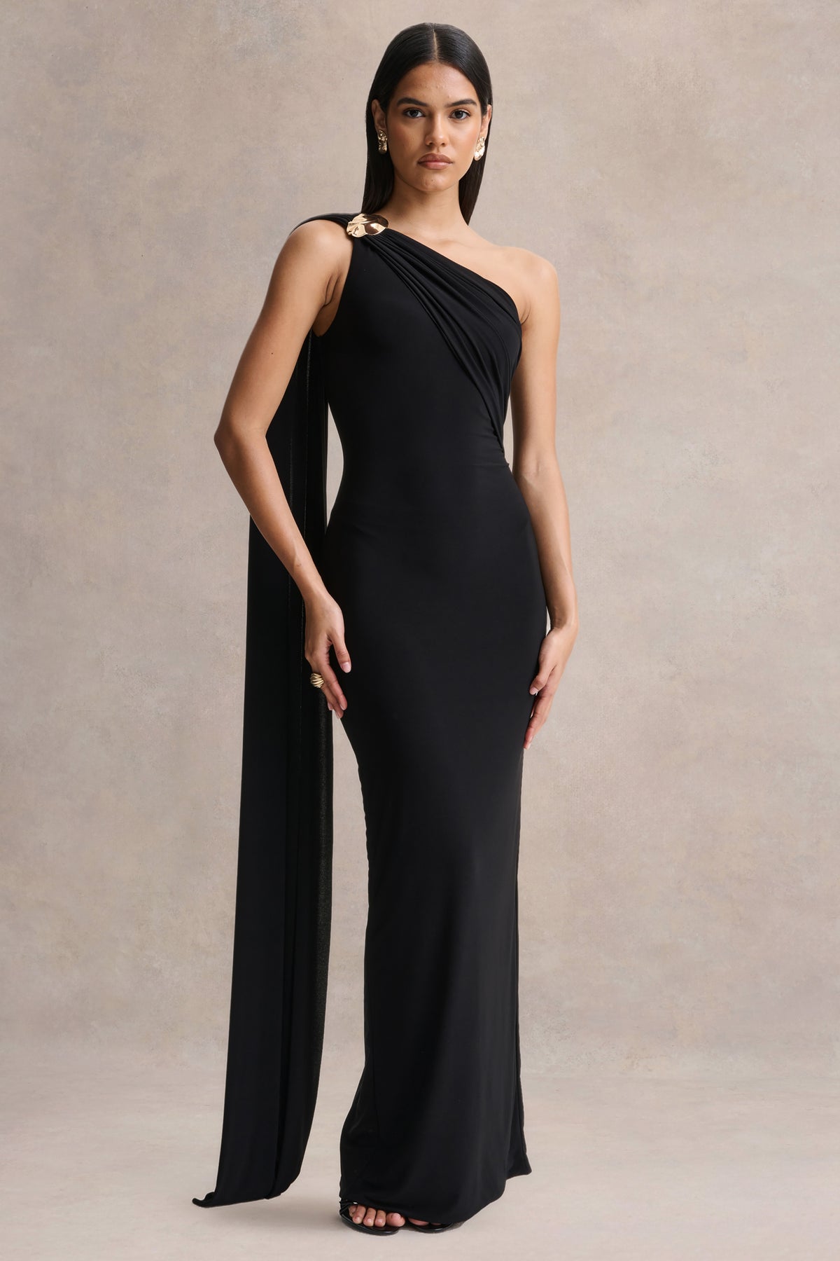 club london black maxi dress Impress Me | Black Strapless Bandeau Fishtail Maxi Dress Club L London