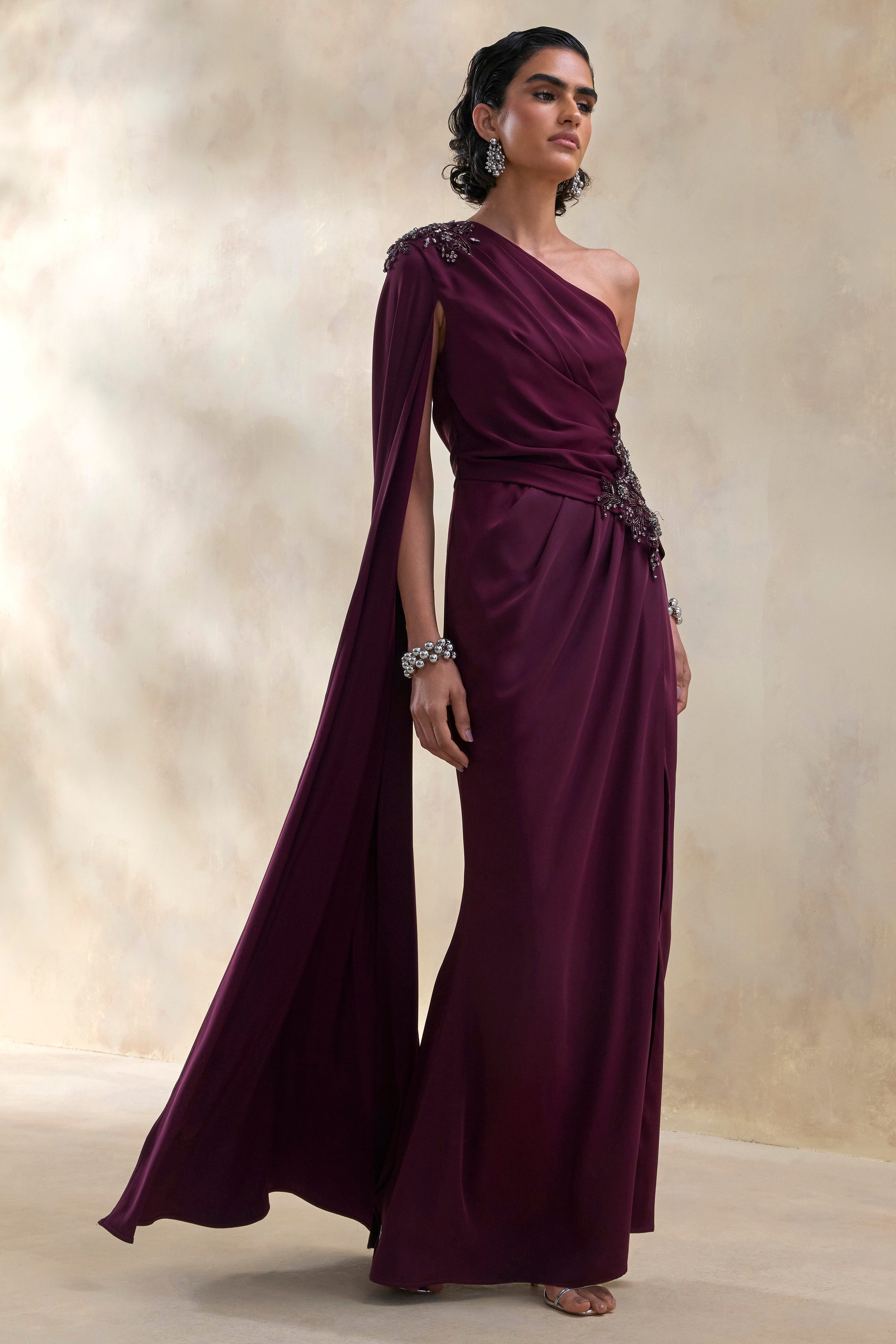 ECM_HR_CL137038454 - Solace | Dark Plum Asymmetric-Neck Maxi Dress With Embellished Detailing 2.jpg