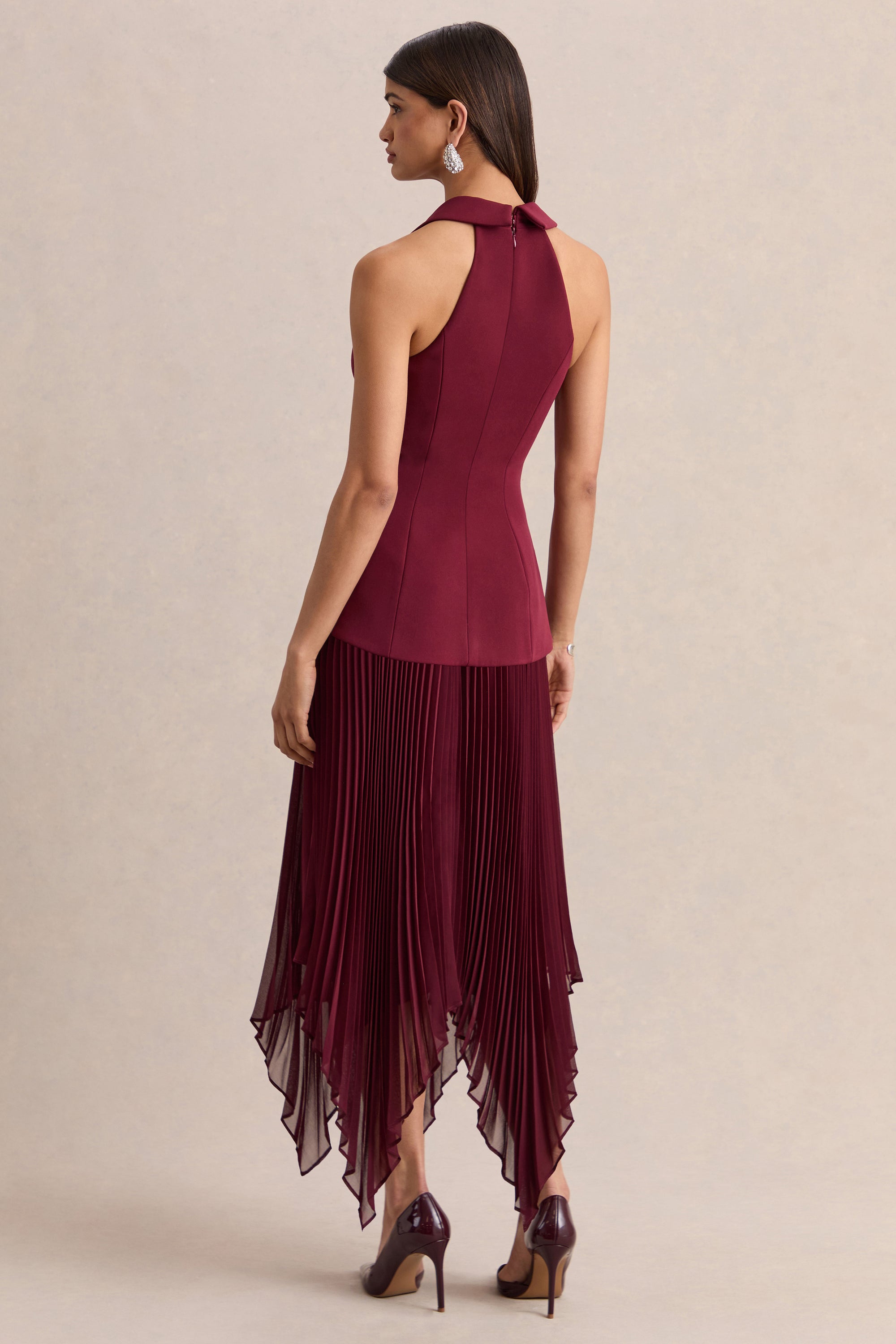 ECM_HR_CL137140102 - Marvelle _ Burgundy Plunge-Neck Maxi Dress With Hanky Hem 06.jpg