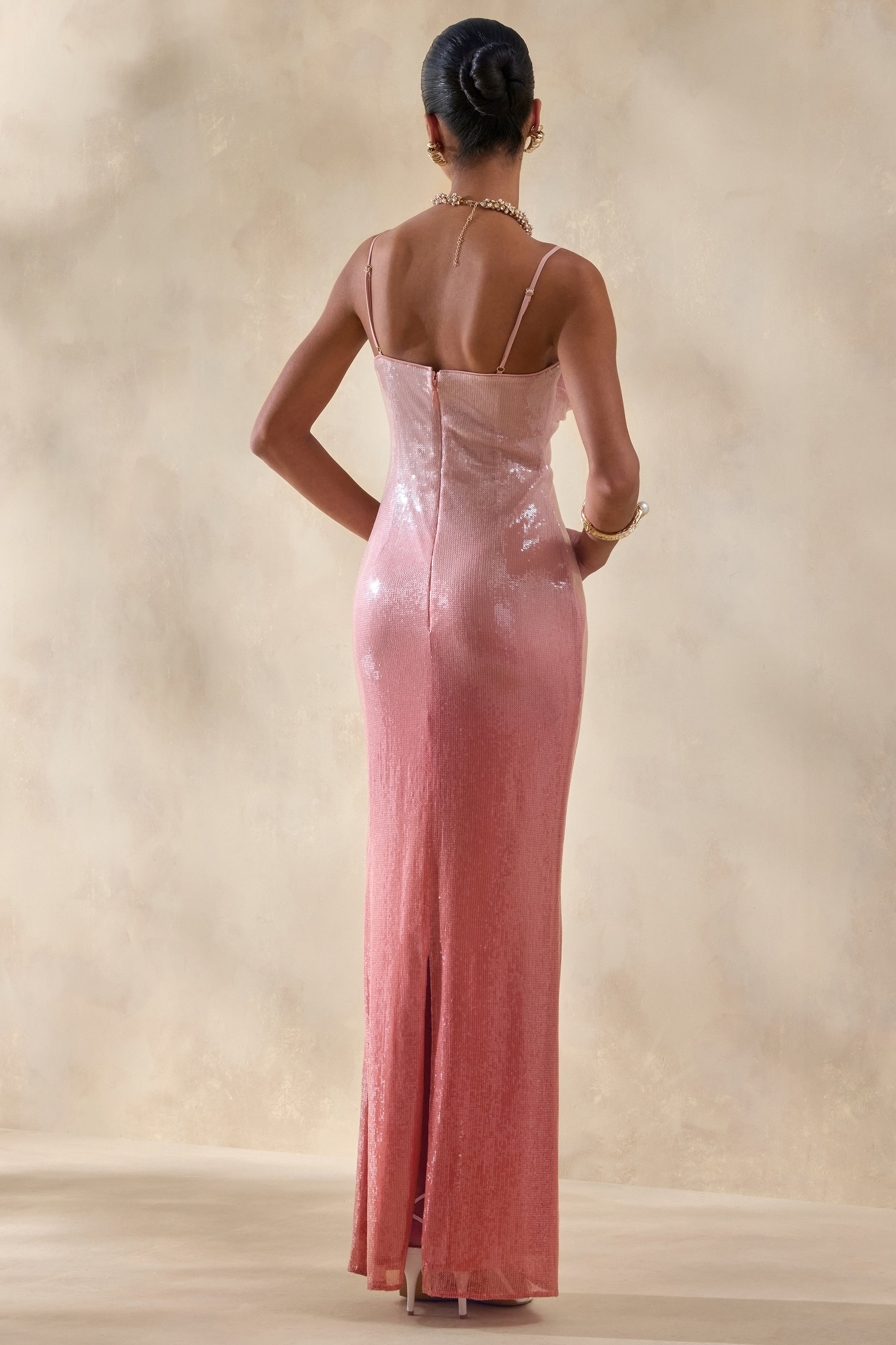 ECM_HR_CL137230073 - Feloria | Coral Ombre Sequin Cowl-Neck Maxi Dress 5.jpg