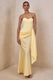 CL137284121 - Oakley | Lemon Satin Bandeau Maxi Dress With Draped Skirt_01.jpg