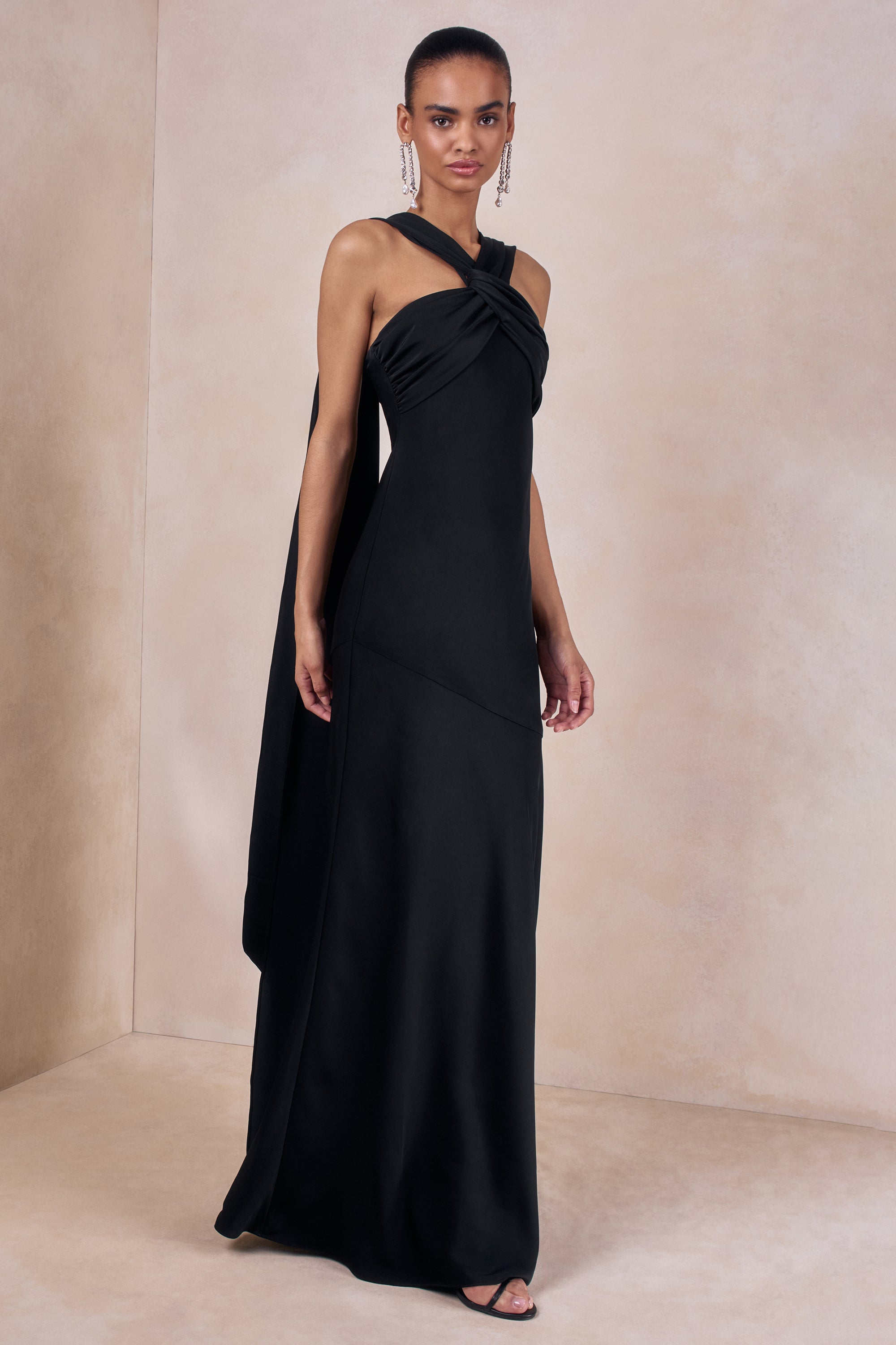 ECMH_HR_CL137320001 - Sloane _ Black Satin Halter-Neck Maxi Dress With Cape1.jpg