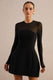 ECM_HR_CL137334002 - Aviana | Black Mesh Crew-Neck Mini Dress5.jpg