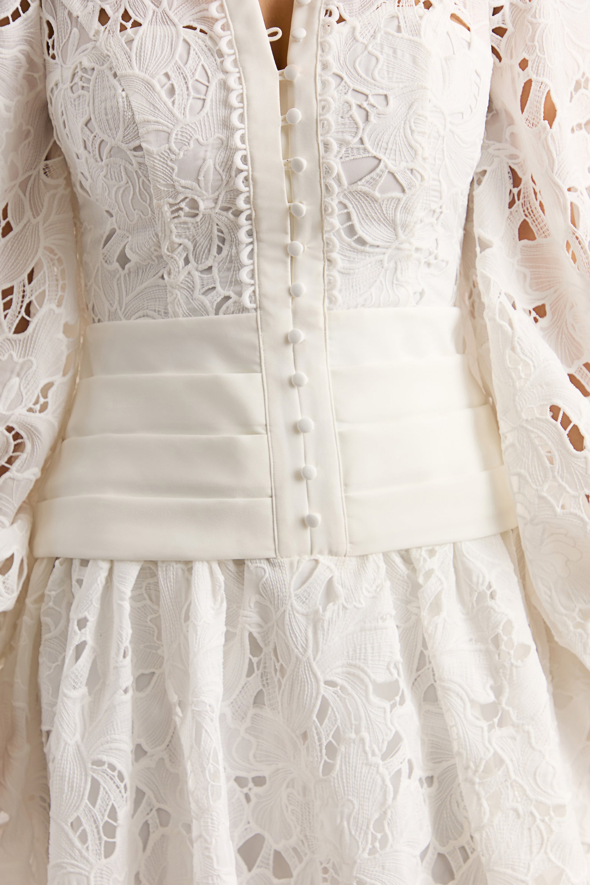 ECM_HR_CL137396110---Helena---White-Crew-Neck-Mini-Dress-With-Puff-Sleeves-and-Pleated-Skirt-5.jpg