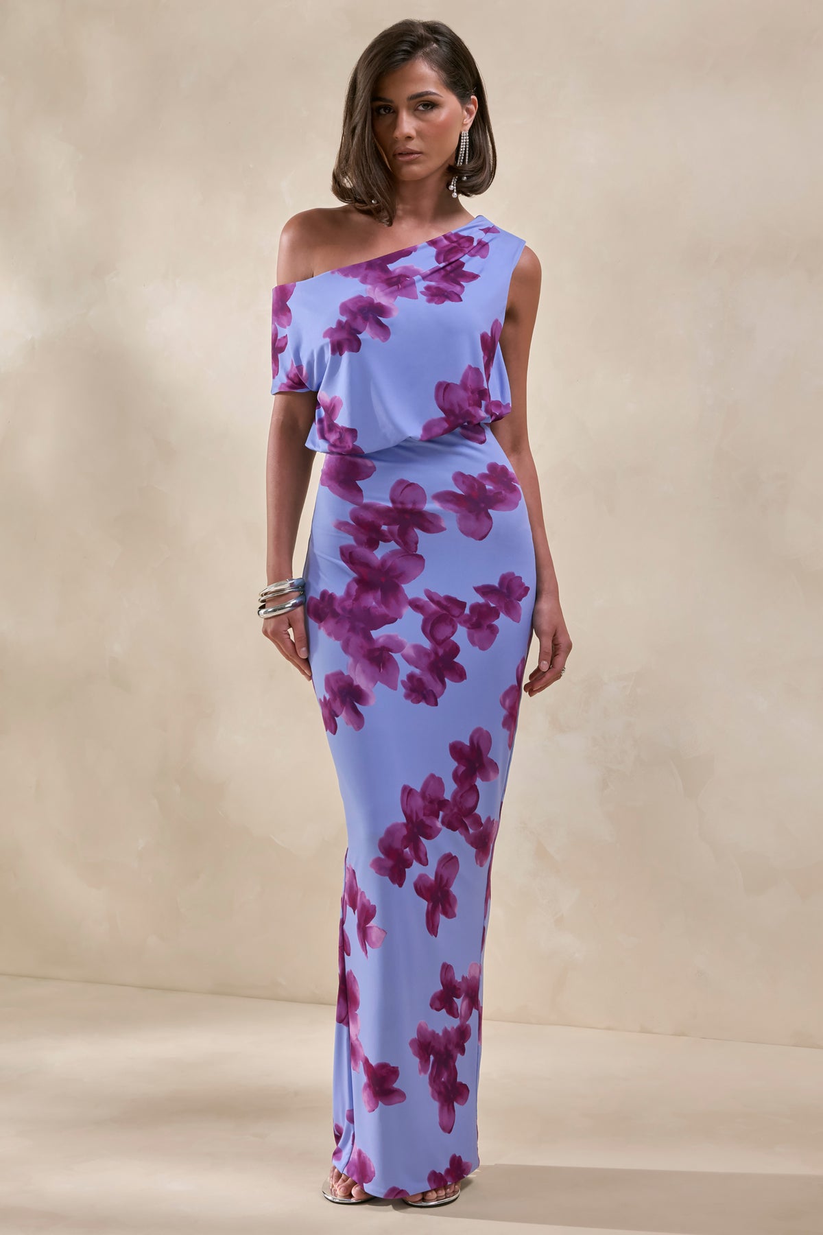 floral print club dress FELICITY DRESS Luxury Floral Brocade Mini Dress with Fringe Hem