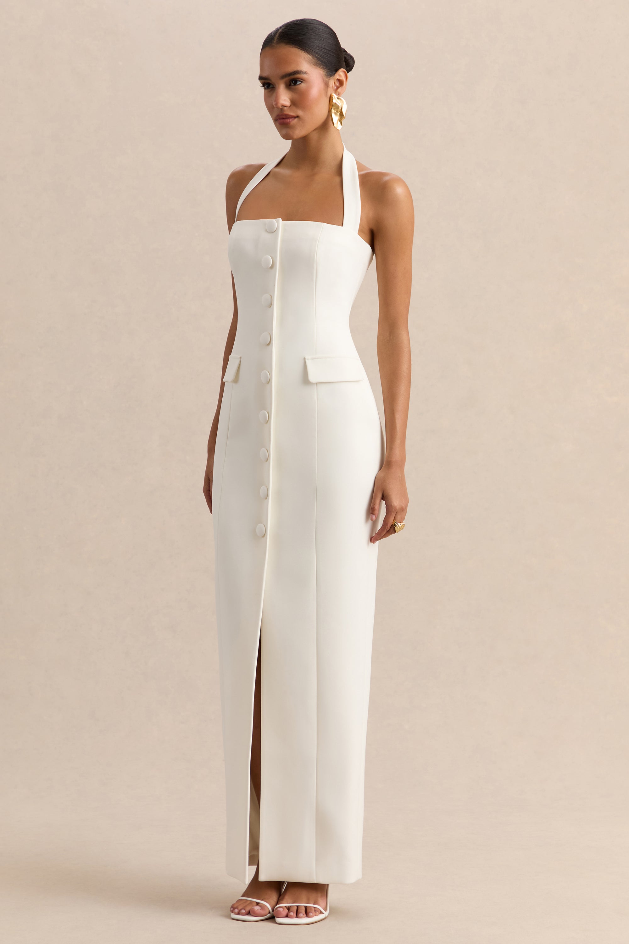 ECM_HR-CL137421110 - Steph - White Halter-Neck Tailored Maxi Dress 02.jpg