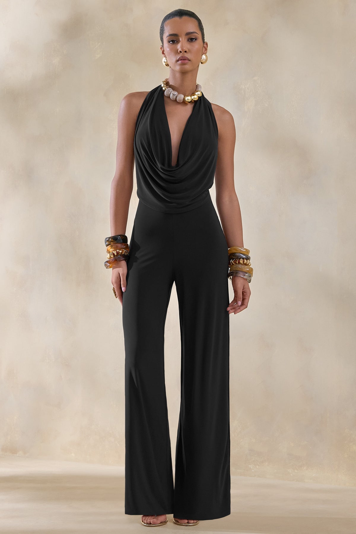 ECM_HR_CL137527001 - Clemence | Black Plunge-Neck Jumpsuit 03.jpg