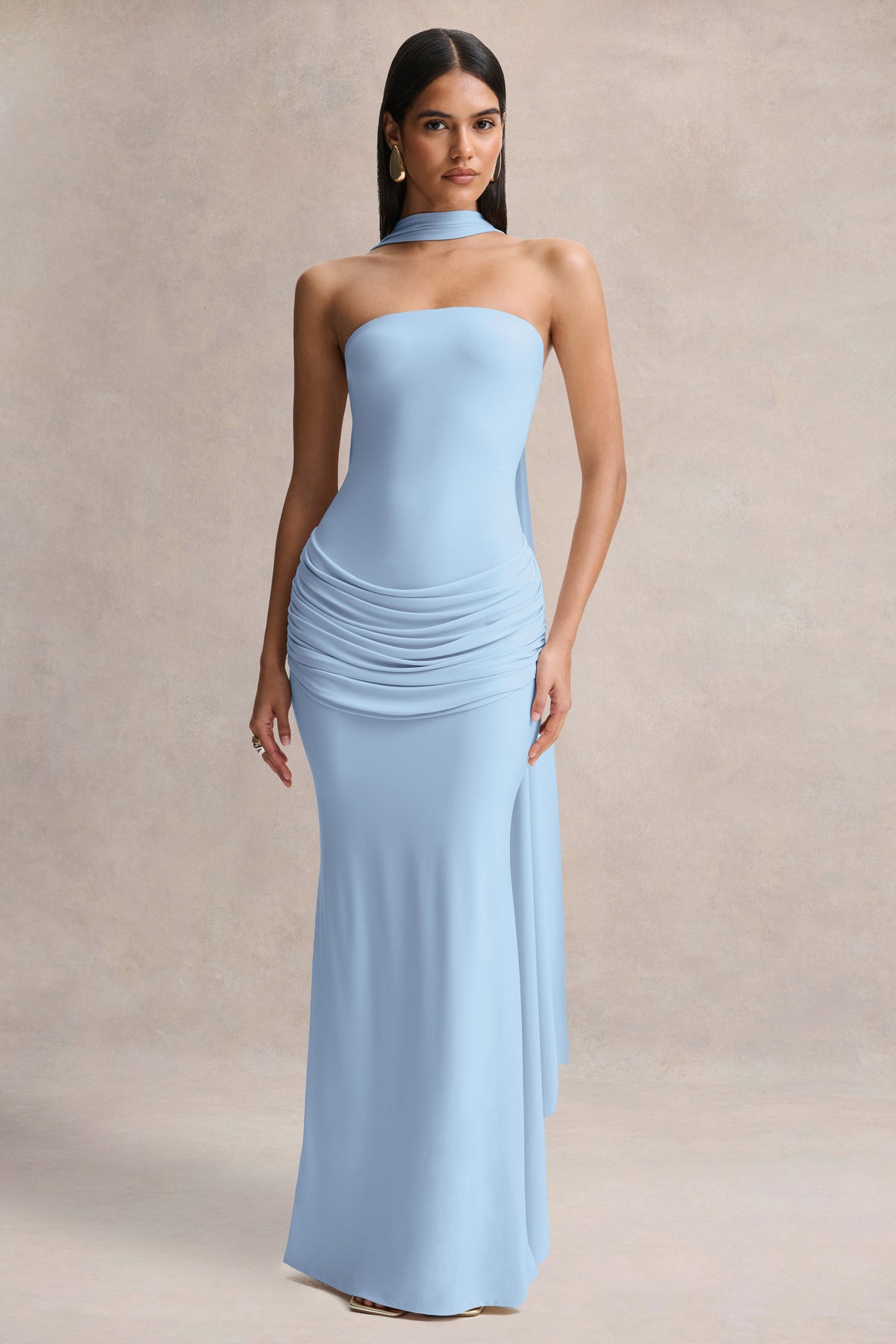 ECM_HR_CL137541013 - Graciella Light Blue Bandeau Maxi Dress With Draped Detailing And Scarf 10.jpg