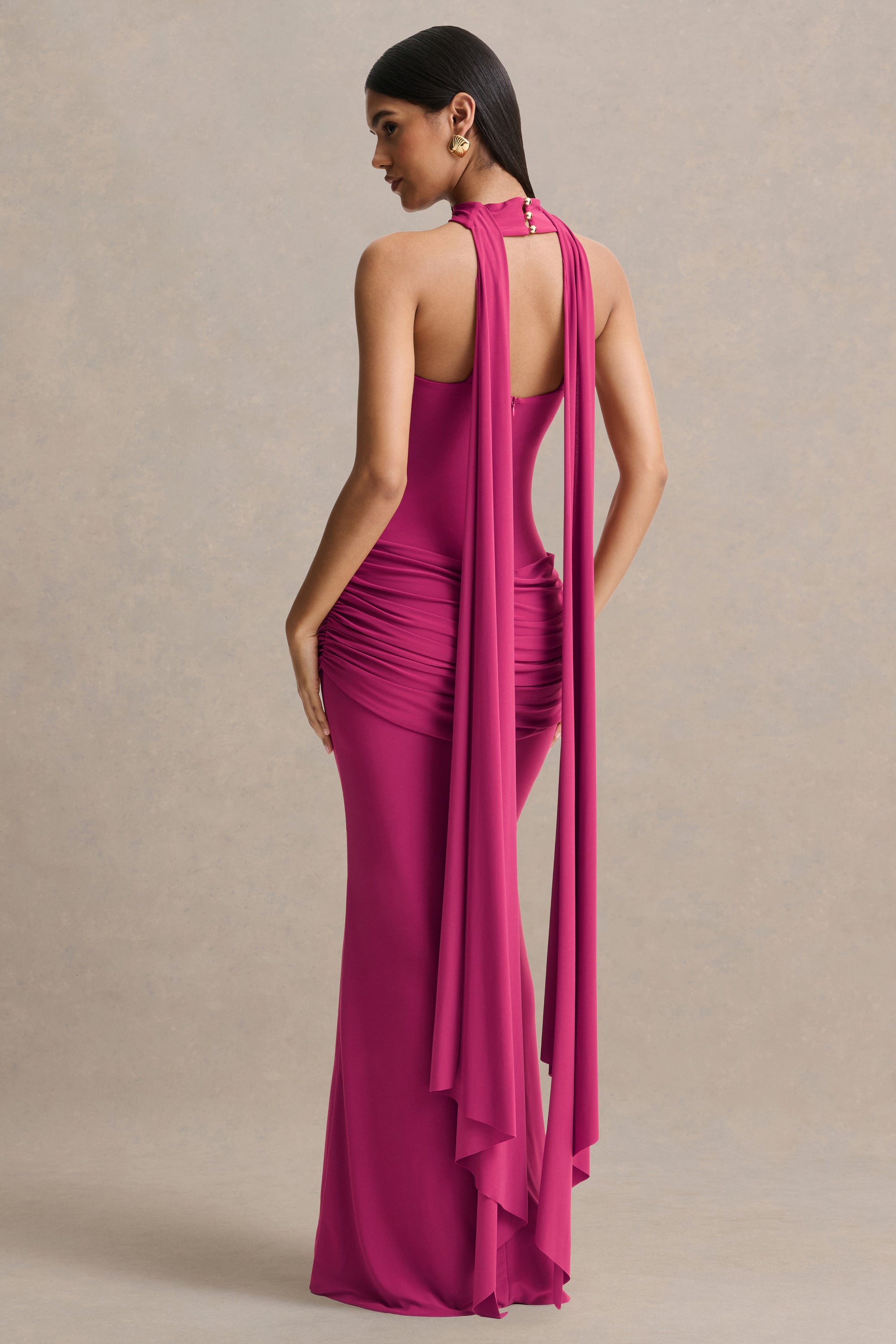 ECM_HR_CL137541080 - Graciella _ Hot Pink Bandeau Maxi Dress With Draped Detailing And Scarf 50 (2).jpg