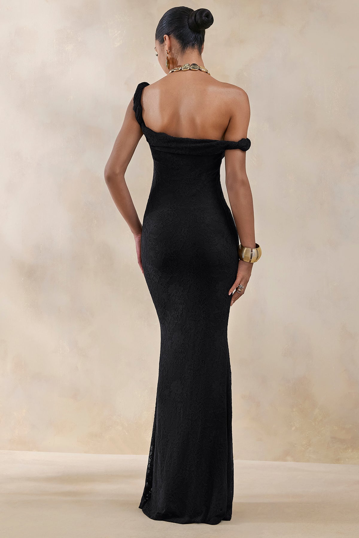 CL137574001 - Afina Black Lace Asymmetric-Neck Maxi Dress 5.jpg