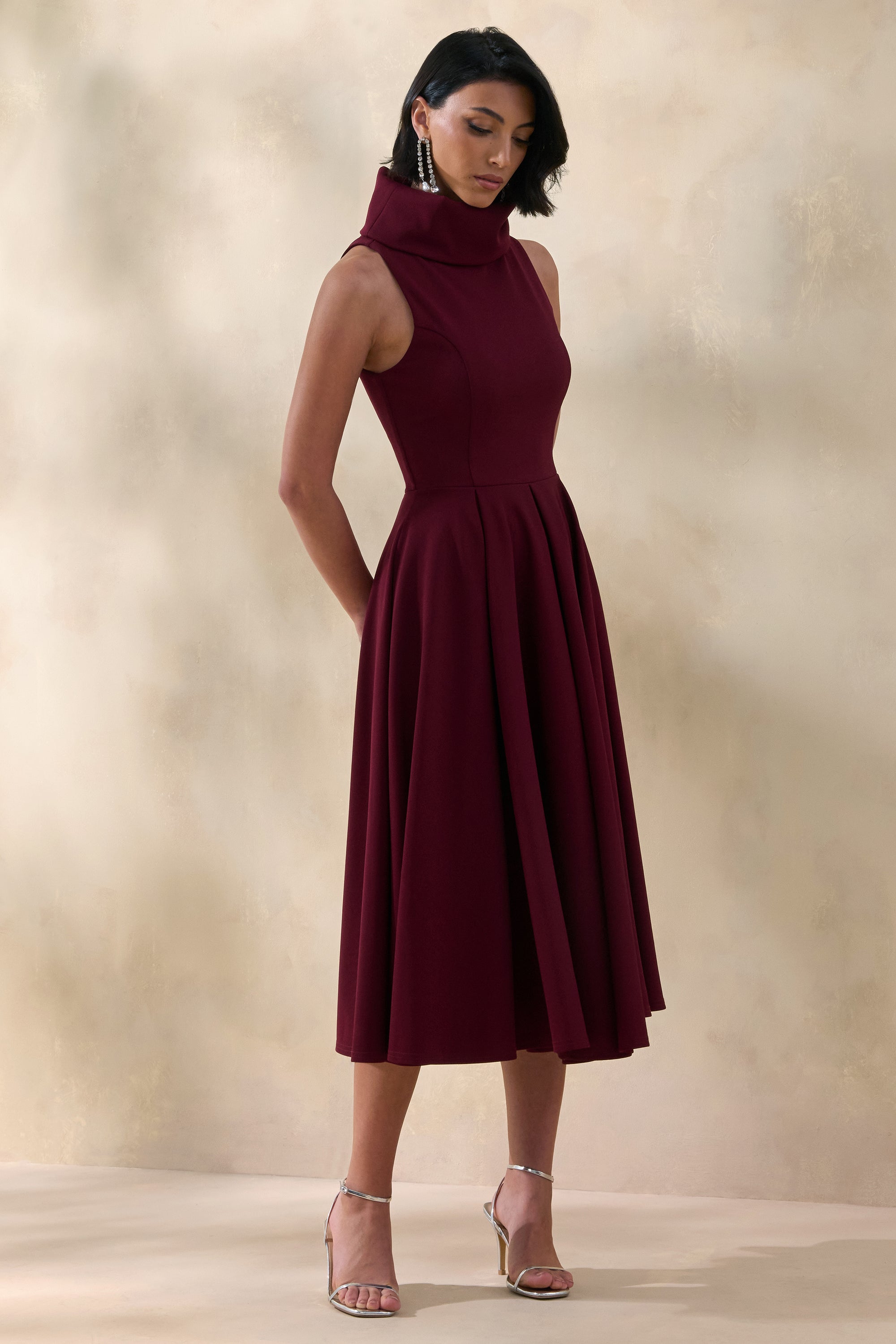 ECM_HR_CL137605102 - Exclusivity _ Burgundy High-Neck Midi Dress 0.jpg