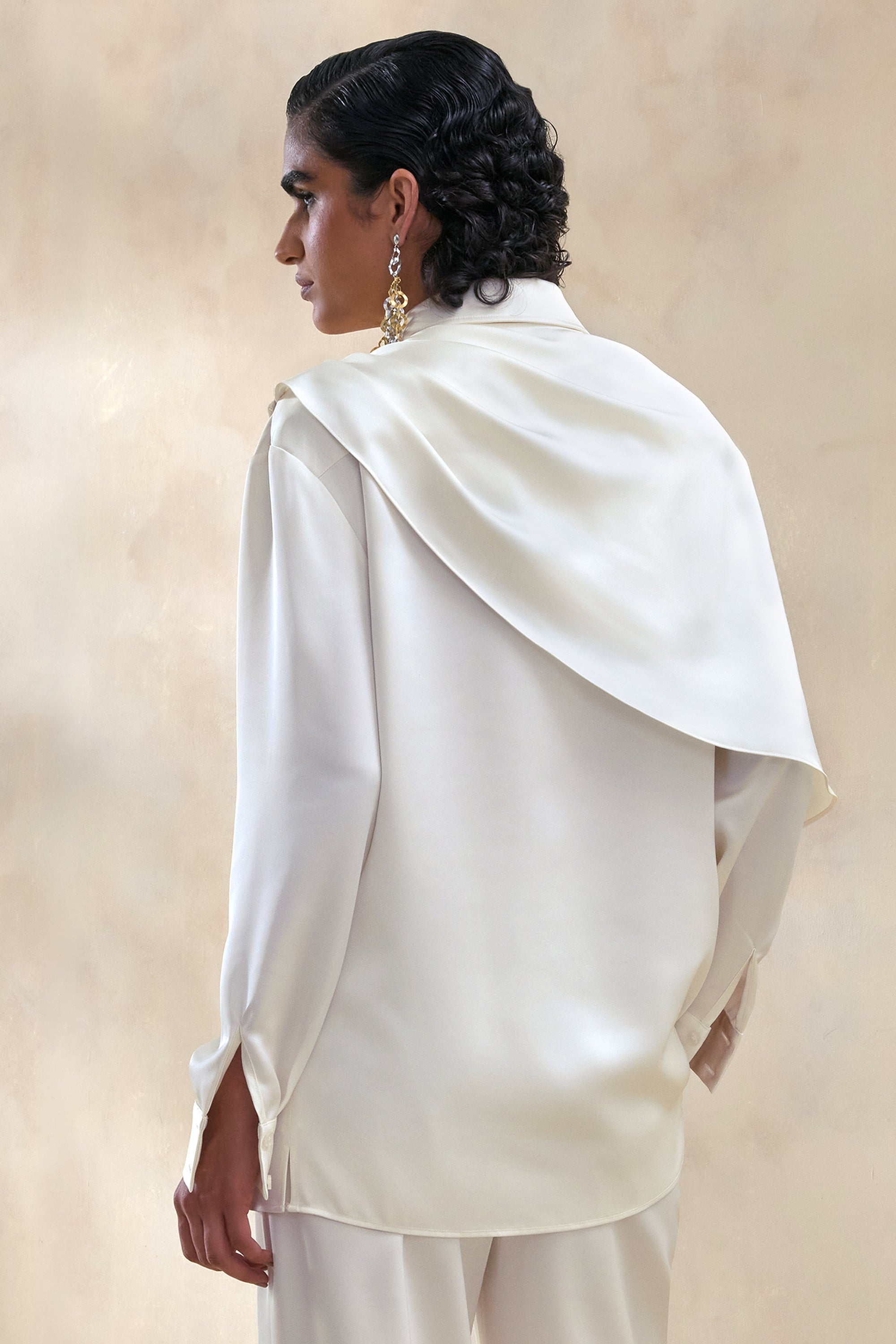 ECM_HR_CL137667111 -  Serenza | Cream Satin Collared-Shirt With Cape-Detail + ECM_HR_CL138021111 -  Ilena | Cream Satin Wide-Leg Trouser 2.jpg