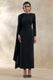 ECM_HR_CL137672001 - Jovea _ Black Round-Neck Maxi Dress With Cape-Sleeve 1.jpg