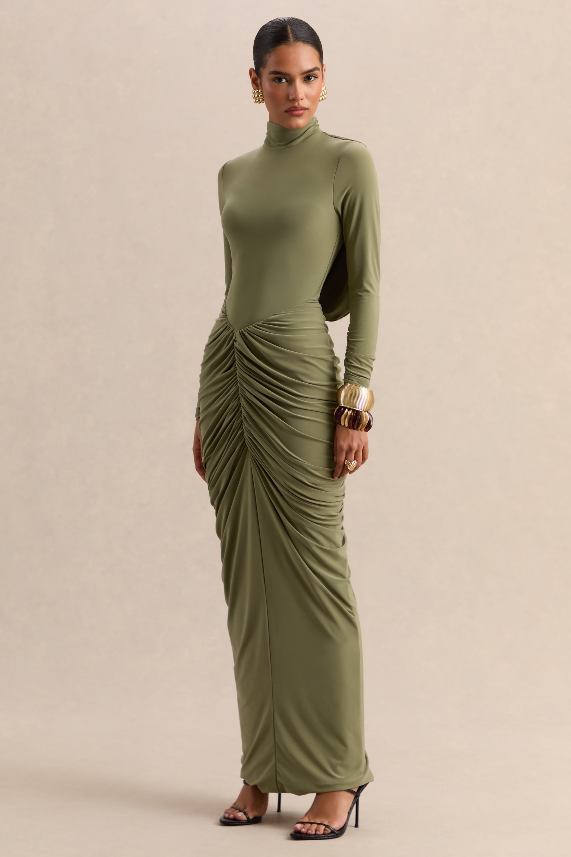 ECM_HR_CL137703031---Harmona-_-Olive-High-Neck-Maxi-Dress-With-Gathered-And-Draped-Detailing-1.jpg