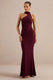 ECM_HR_CL137711102 - Almaria | Burgundy Lace Asymmetric-Neck Maxi Dress With Collar-Detail1.jpg
