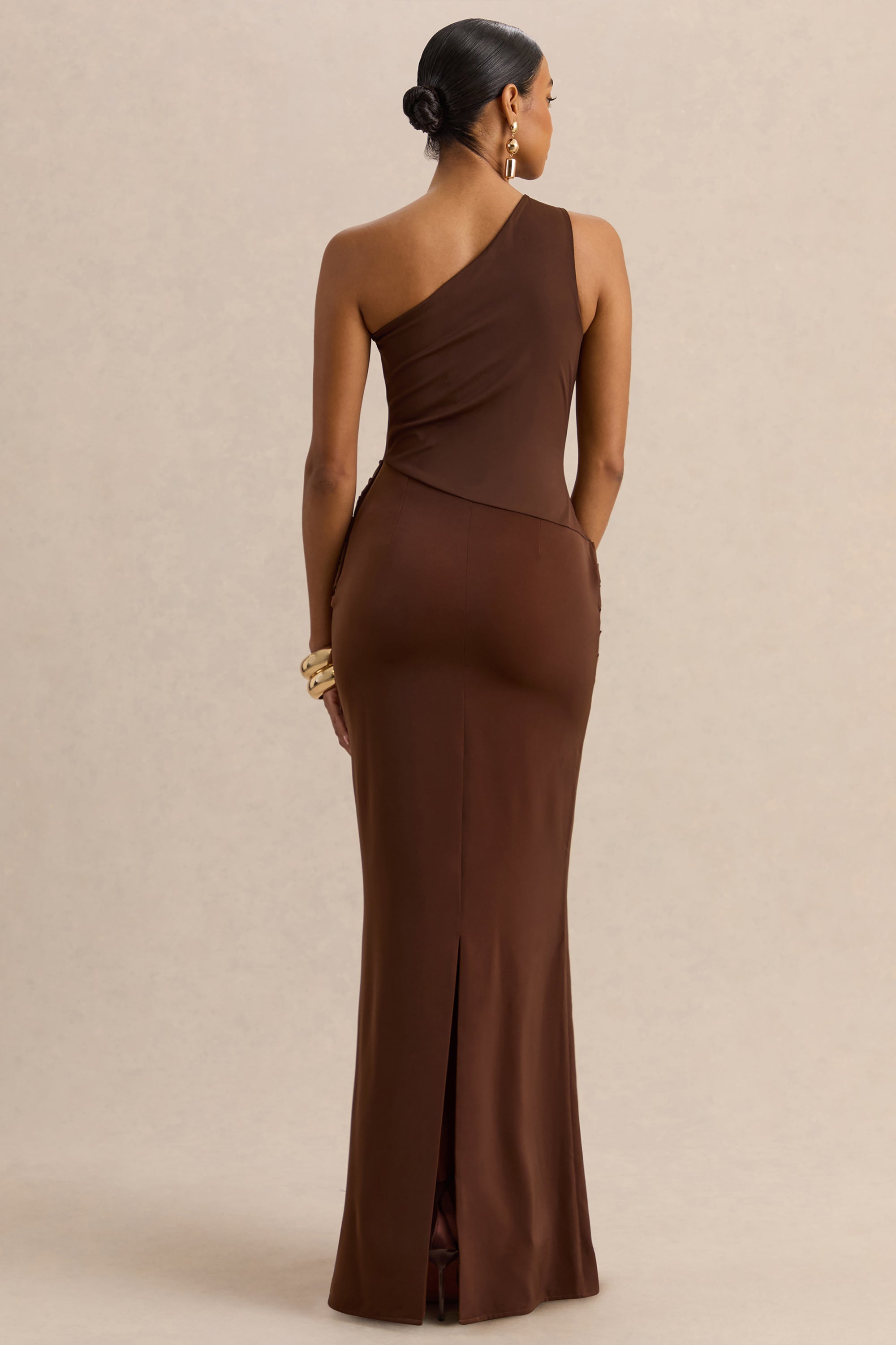 ECM_HR_CL137712021---Arovia | Brown Satin Asymmetric-Neck Maxi Dress With Draped-Detail.jpg-2.jpg
