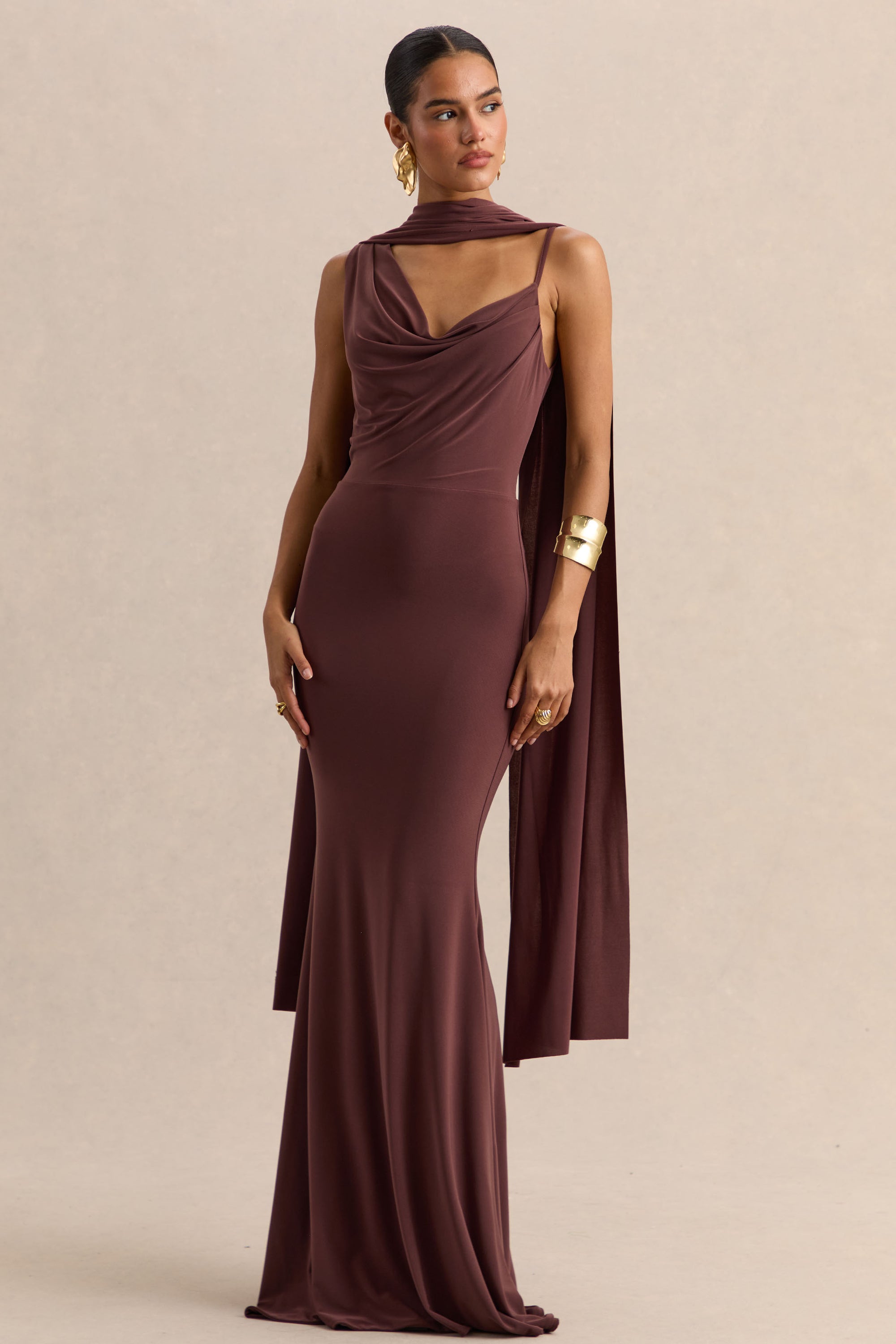 CL137726021 - Armelia _ Brown Cowl-Neck Maxi Dress With Scarf-Detail 05.jpg