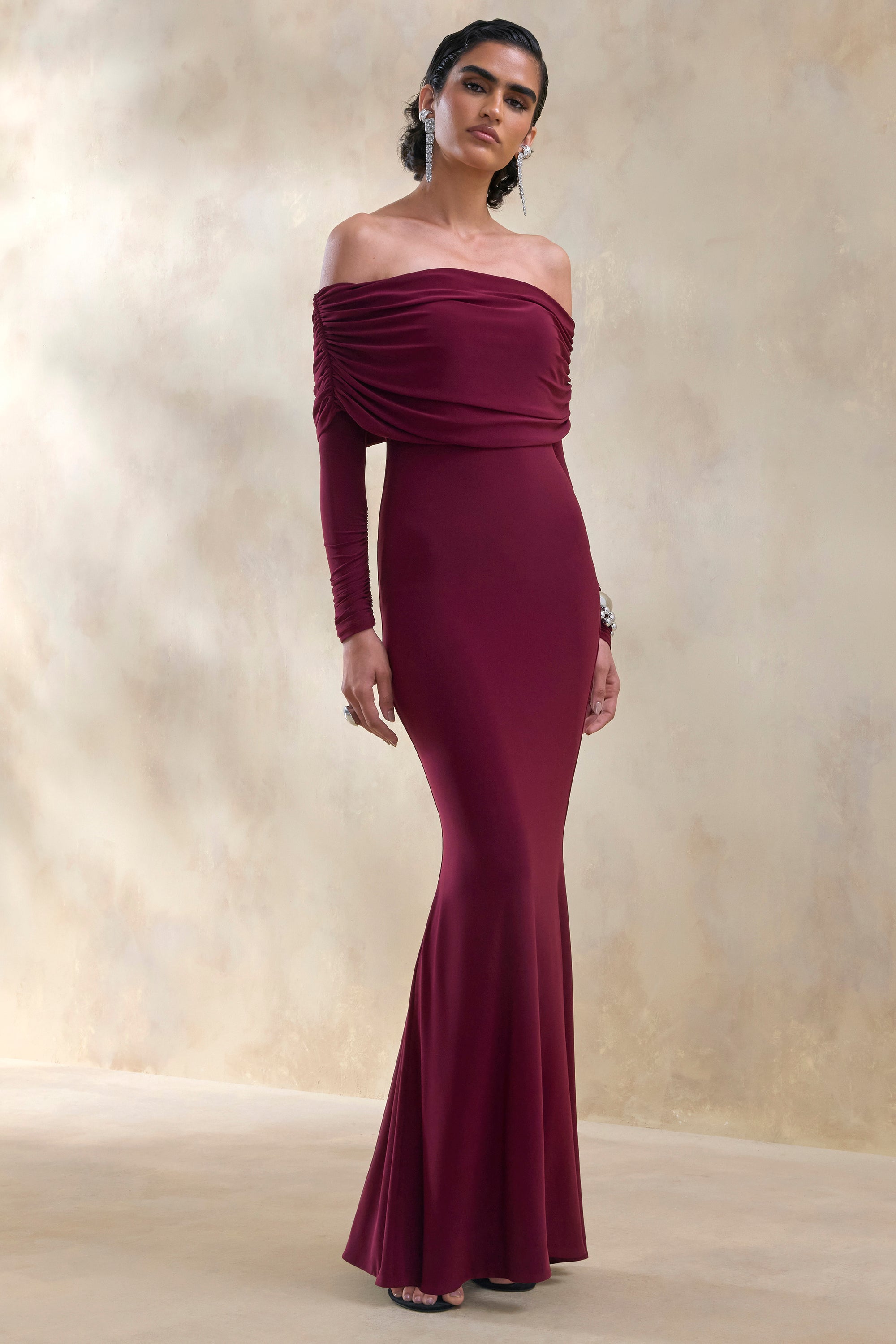 ECM_HR_CL137766102 - Brisea _ Burgundy Bardot-Neck Maxi Dress 1.jpg