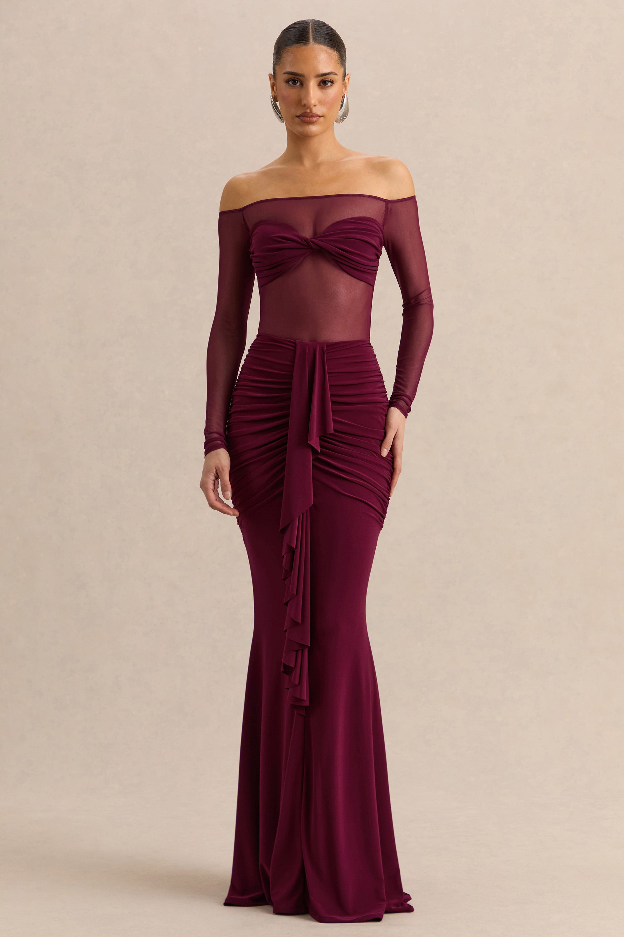 ECM_HR_CL137843102 - Iskra | Burgundy Extreme Ruffled Maxi Skirt 0.jpg