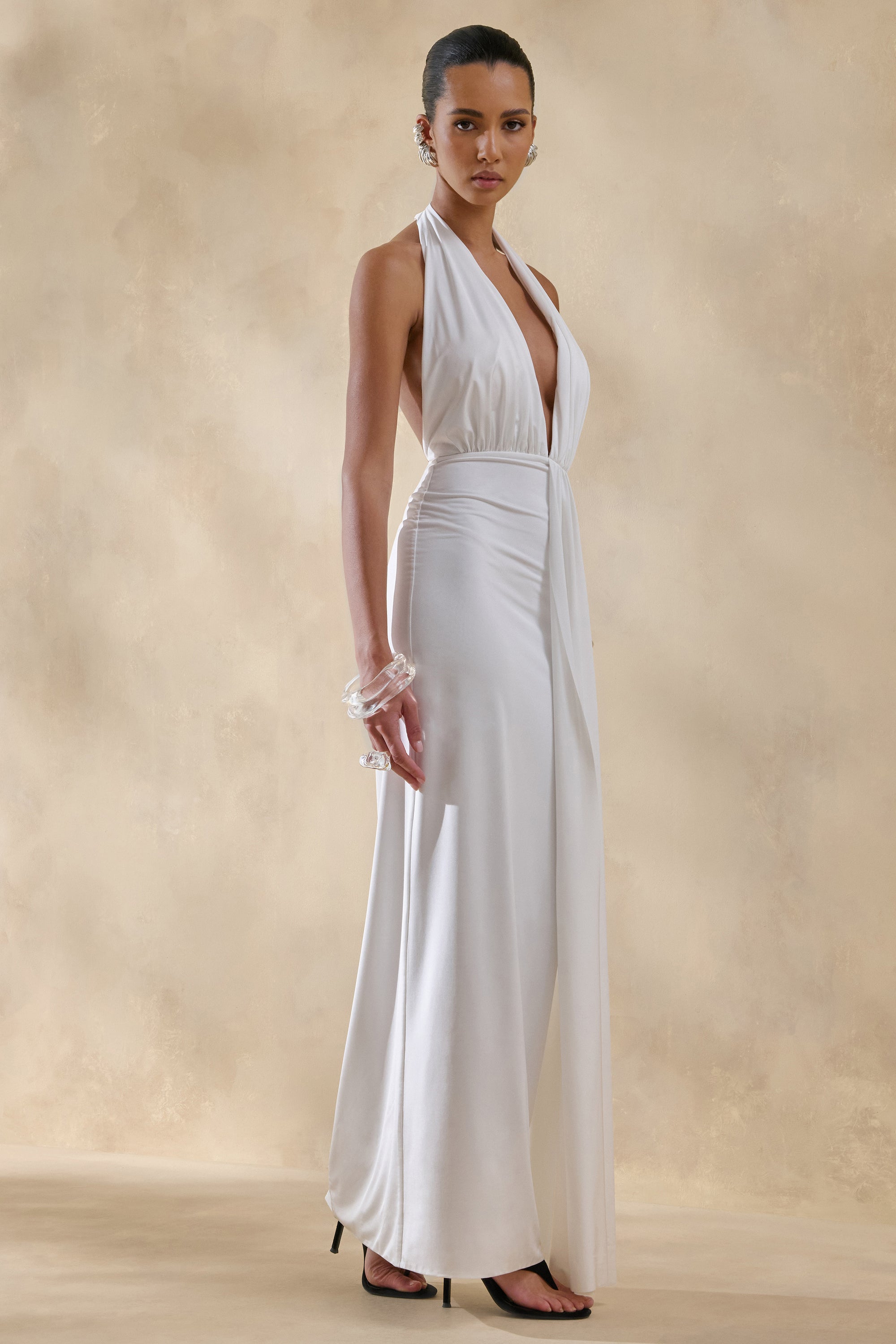ECM_HR_CL137849110 - Doria _ White Plunge-Neck Maxi Dress 2.jpg