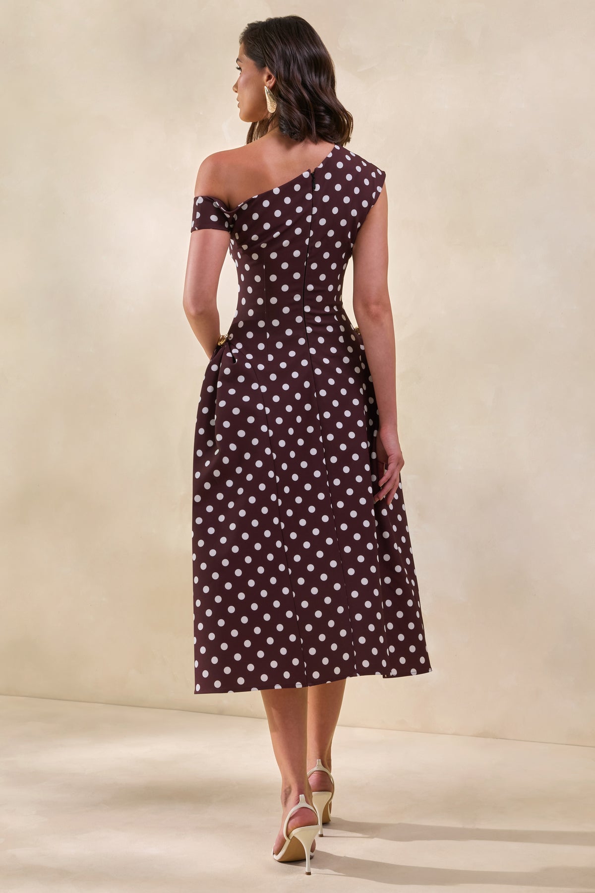 ECM_HR_CL137863021 - Celosia _ Brown Polka-Dot Asymmetric-Neck Midi Dress With Gold-Detailing8.jpg
