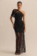ECMH-HR-CL137941001 - Fressia - Black Lace Asymmetric-Neck Maxi Dress With Draped-Detailing 01.jpg