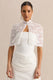 ECM_HR_CL137805110  - Milavia - White Lace High-Neck Mini Dress With Wrap & Sash Detail 3.jpg