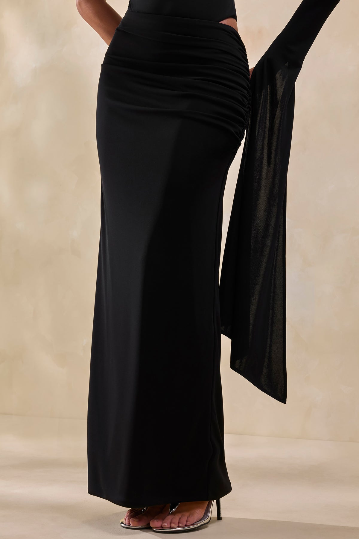 ECM_HR_CL137950001---Adessa-_-Black-Asymmetric-Waist-Ruched-Maxi-Skirt-+-CL137946001---Ellora-_-Black-High-Neck-One-Sleeve-Bodysuit-8.jpg