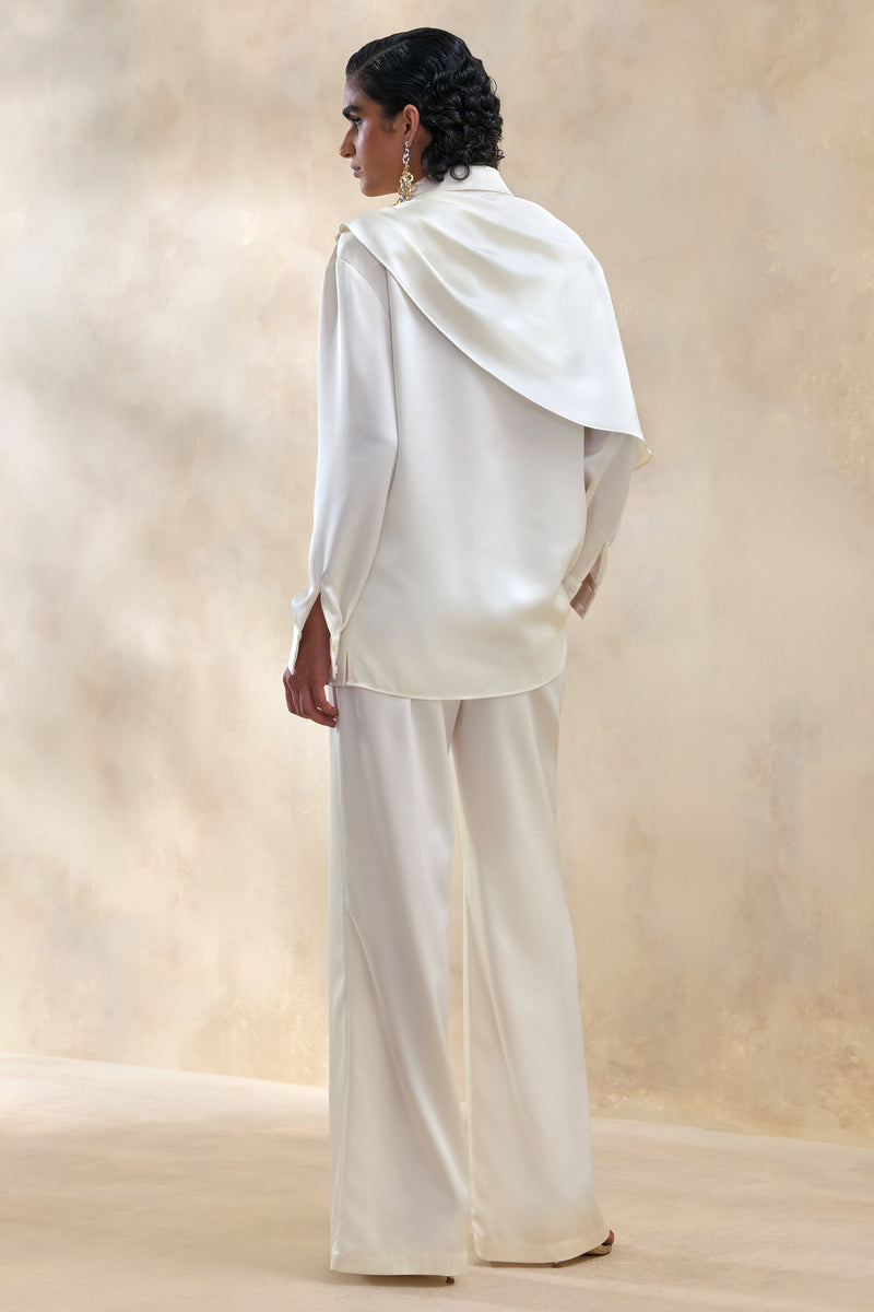 ECM_HR_CL137667111 -  Serenza | Cream Satin Collared-Shirt With Cape-Detail + ECM_HR_CL138021111 -  Ilena | Cream Satin Wide-Leg Trouser 2.jpg