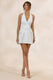 CL138093110 - Carlin _ White Plunge-Neck Tailored Mini Dress With Button Detailing0.jpg
