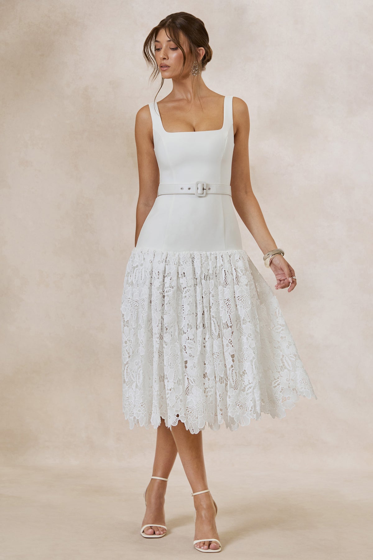 CL138094110 - Norrie _ White Square-Neck Midi Dress With Voluminous Lace Skirt2.jpg