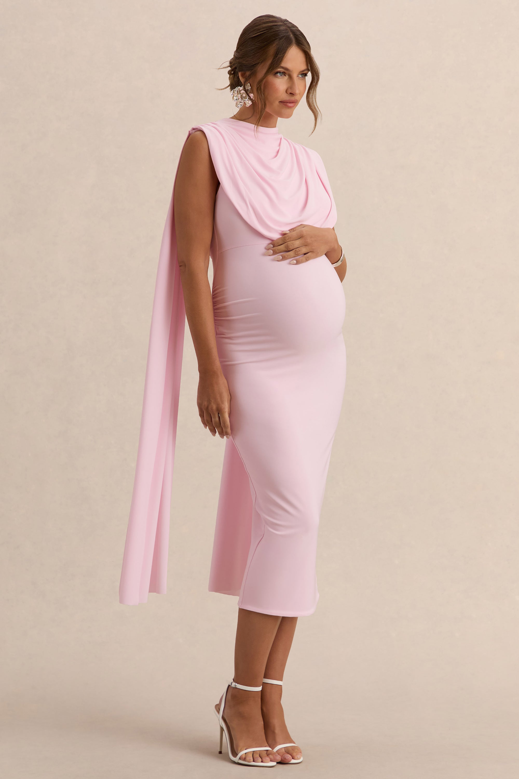 ECM_HR_CL138108081----Milaine-Light-Pink-Round-Neck-Maternity-Midi-Dress-With-Cape-Sleeves-2.jpg