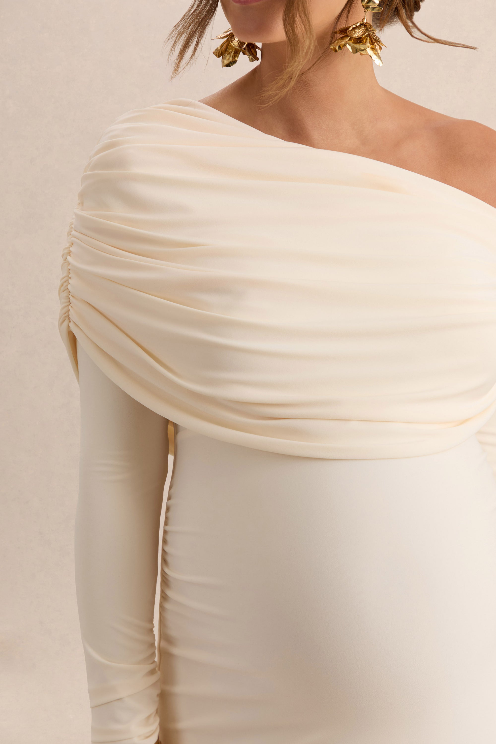 ECM_HR_CL138111111 - Carleigh Cream Asymmetric-Neck Maternity Maxi Dress With Cape Sleeve And Sash Detail 10.jpg