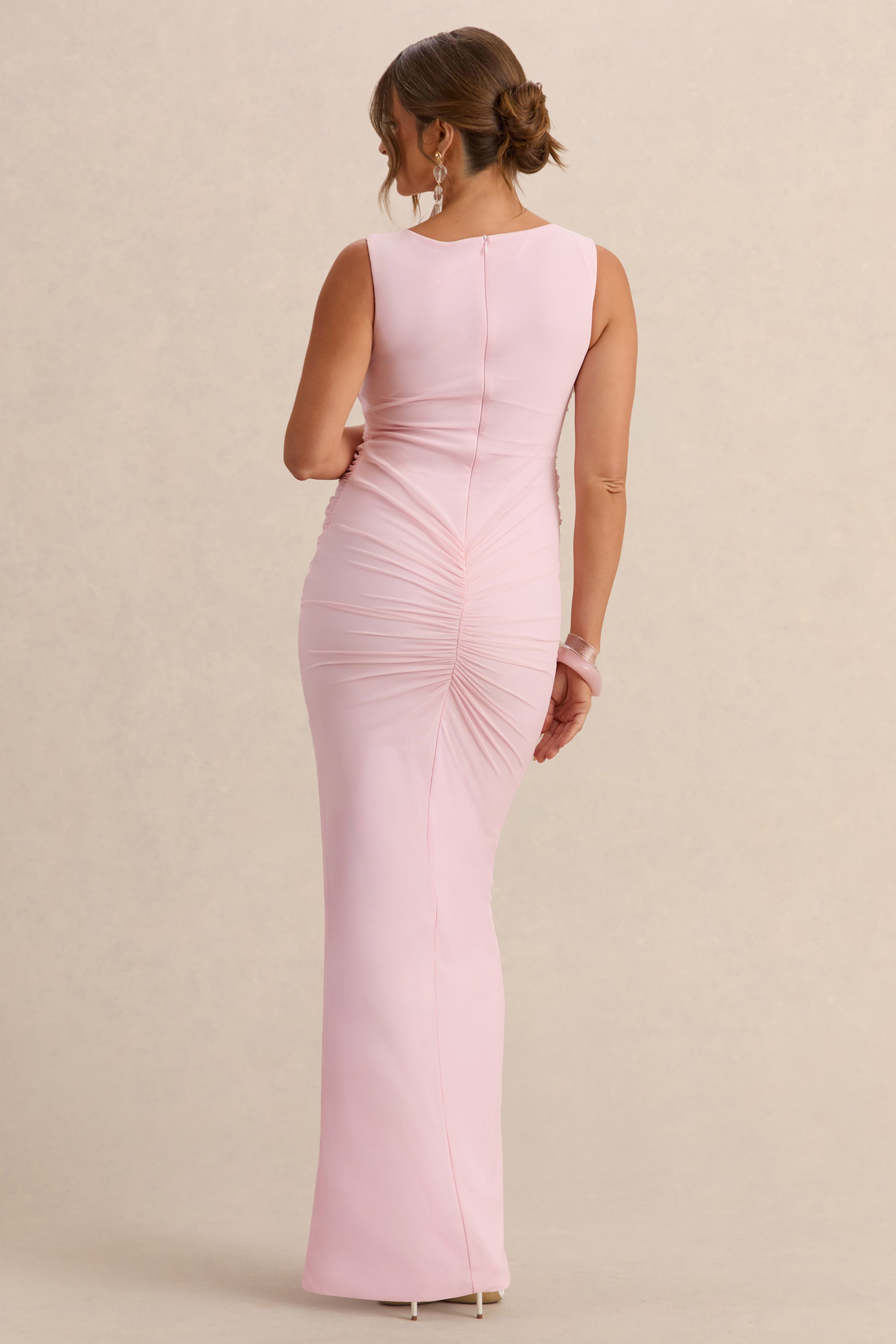 ECM_HR_CL138115081----Alitha---Light-Pink-Round-Neck-Maternity-Midi-Dress-With-Ruched-Detailing-And-Front-Split-5.jpg