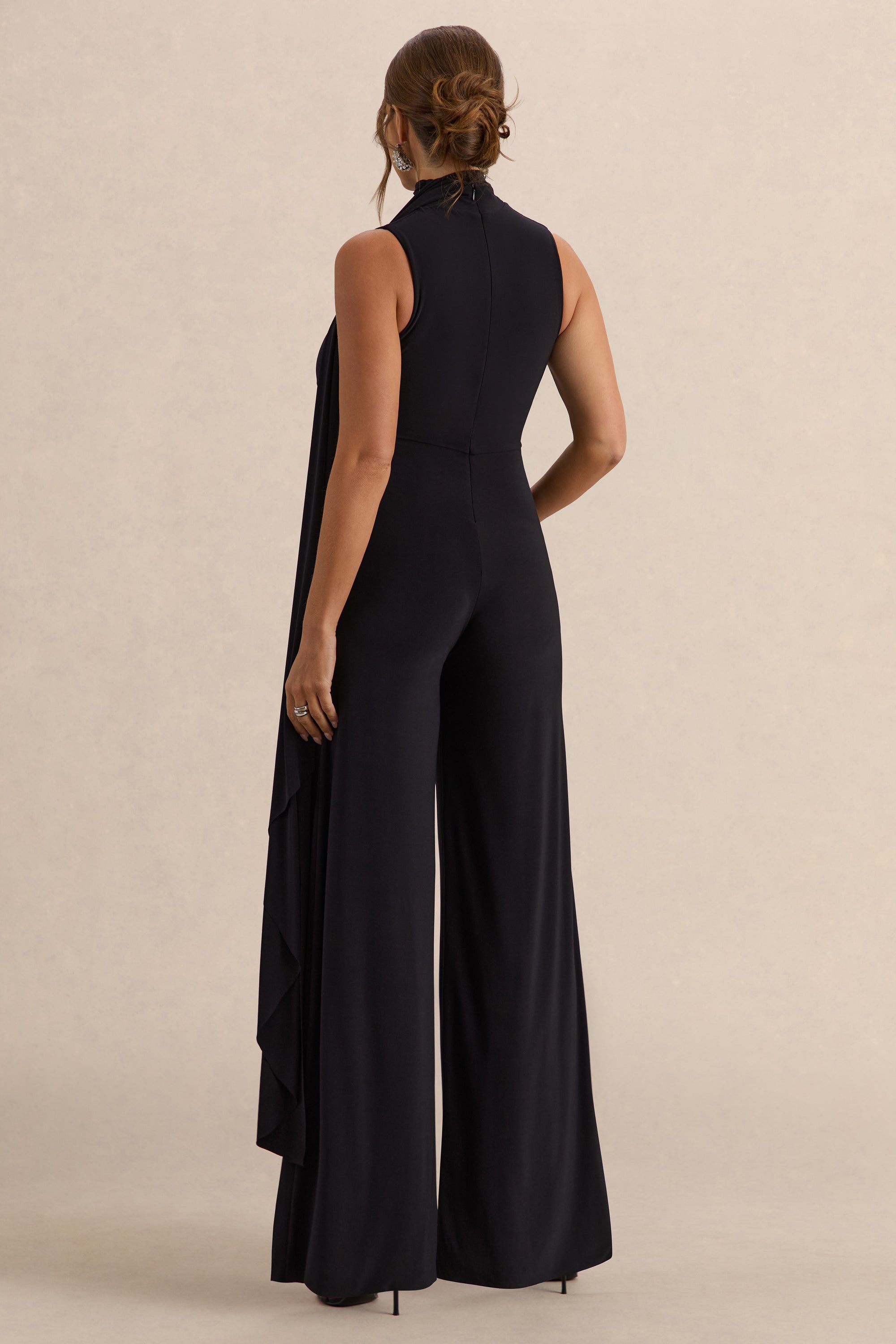 ECM_HR_CL138192001  - Renza-Black High-Neck Maternity Jumpsuit With Scarf Detail 5.jpg