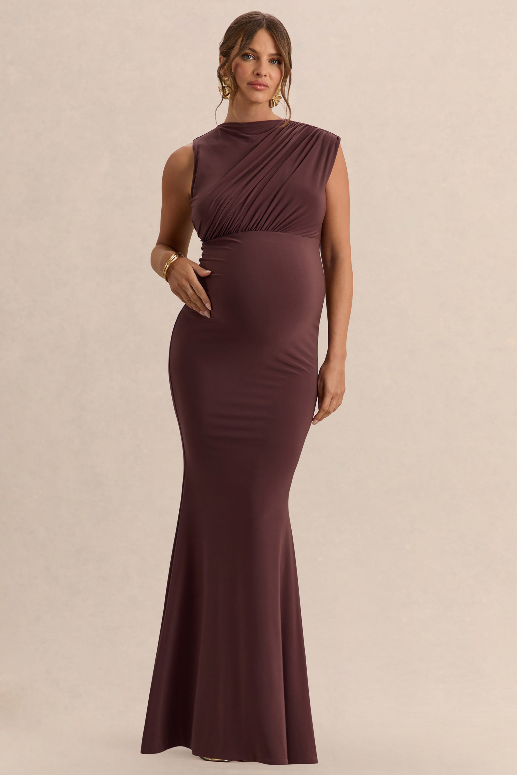 ECM_HR_CL138193022----Osanna-Dark-Brown-Wide-Neck-Maternity-Maxi-Dress-With-Ruched-Detailing-0.jpg