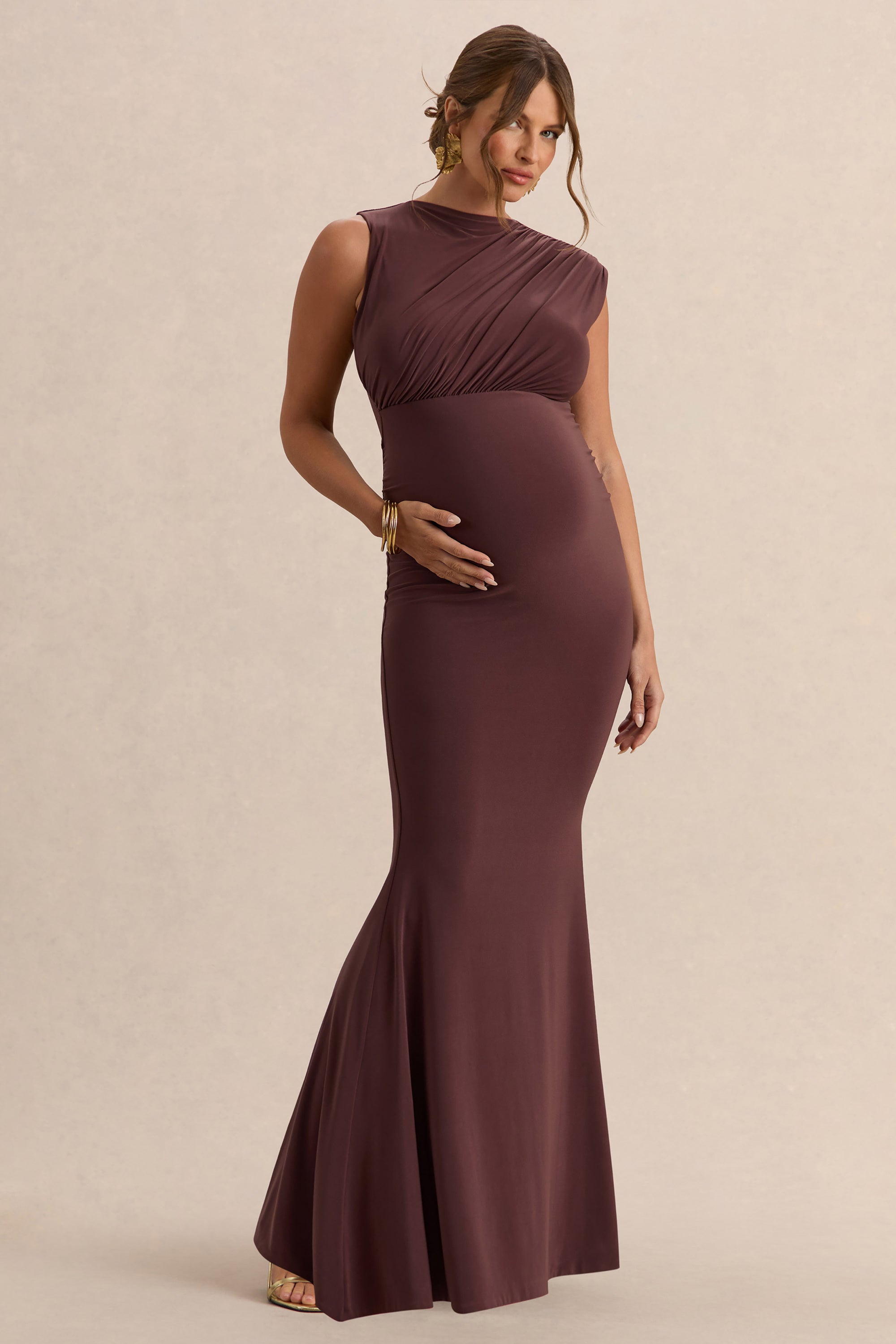 ECM_HR_CL138193022----Osanna-Dark-Brown-Wide-Neck-Maternity-Maxi-Dress-With-Ruched-Detailing-2.jpg
